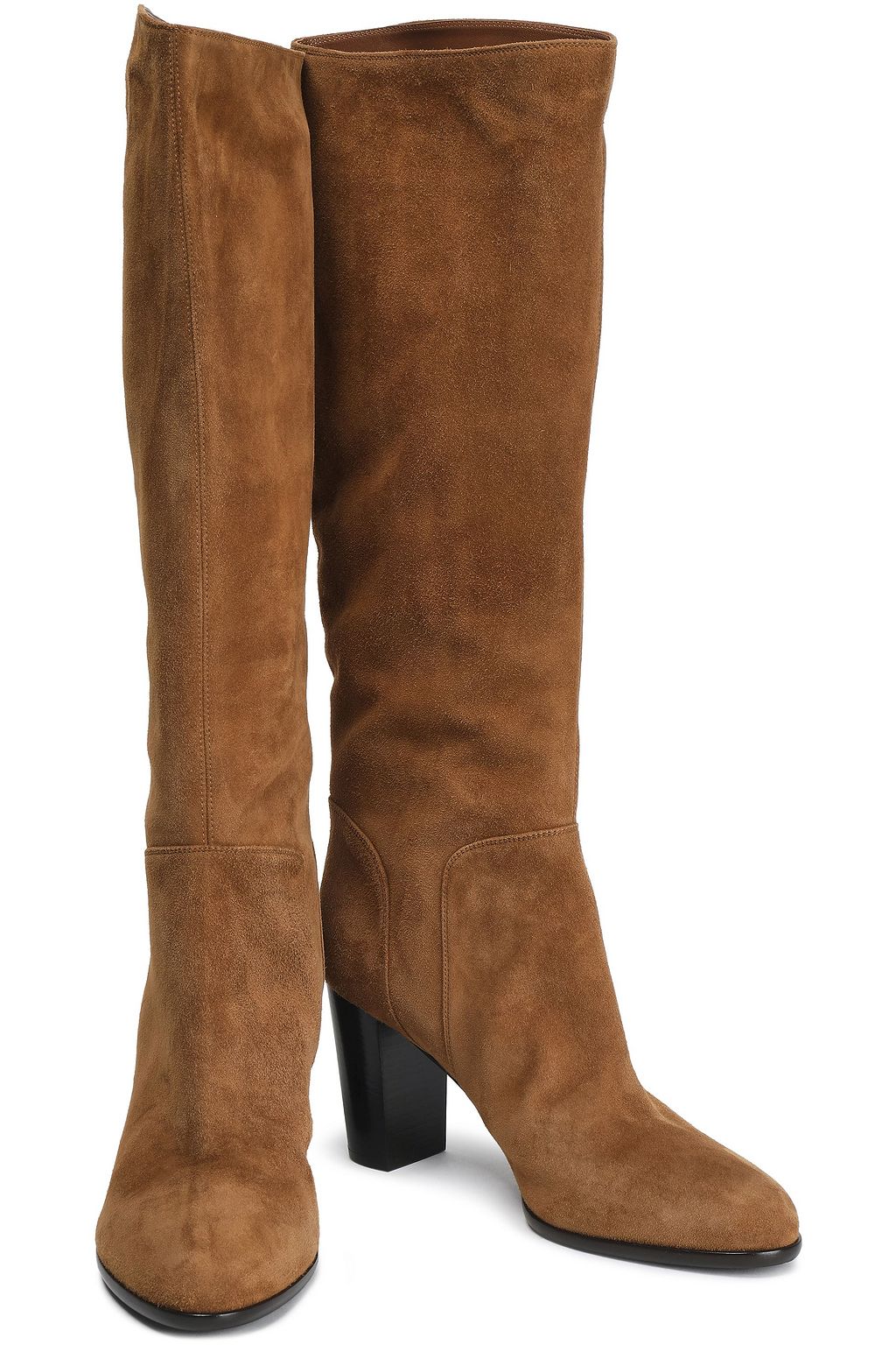 SERGIO ROSSI Suede knee boots