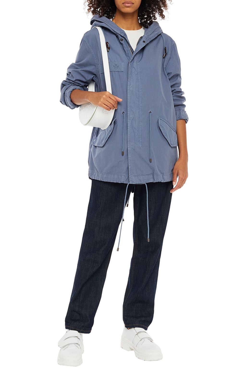 MR & MRS ITALY Cotton hooded parka