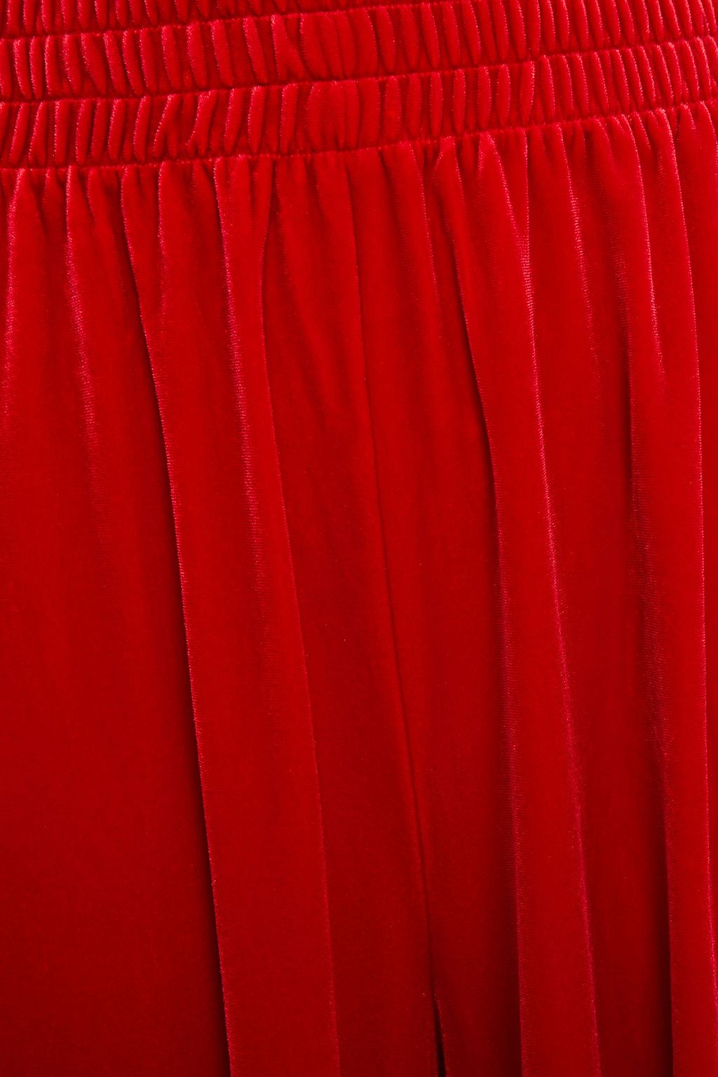 NORMA KAMALI Cropped velvet wide-leg pants