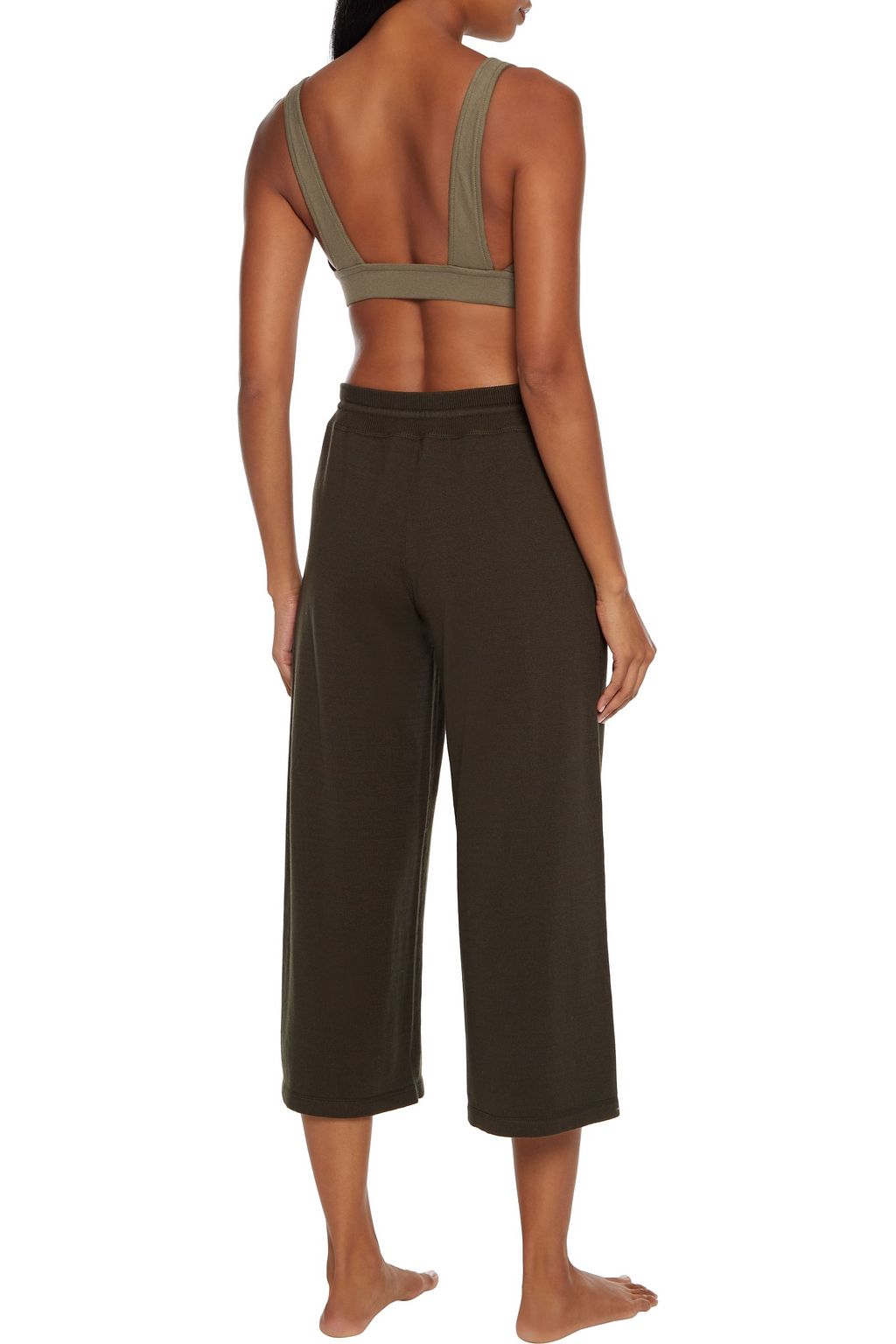 COMMANDO Ribbed stretch Pima cotton and modal-blend bralette