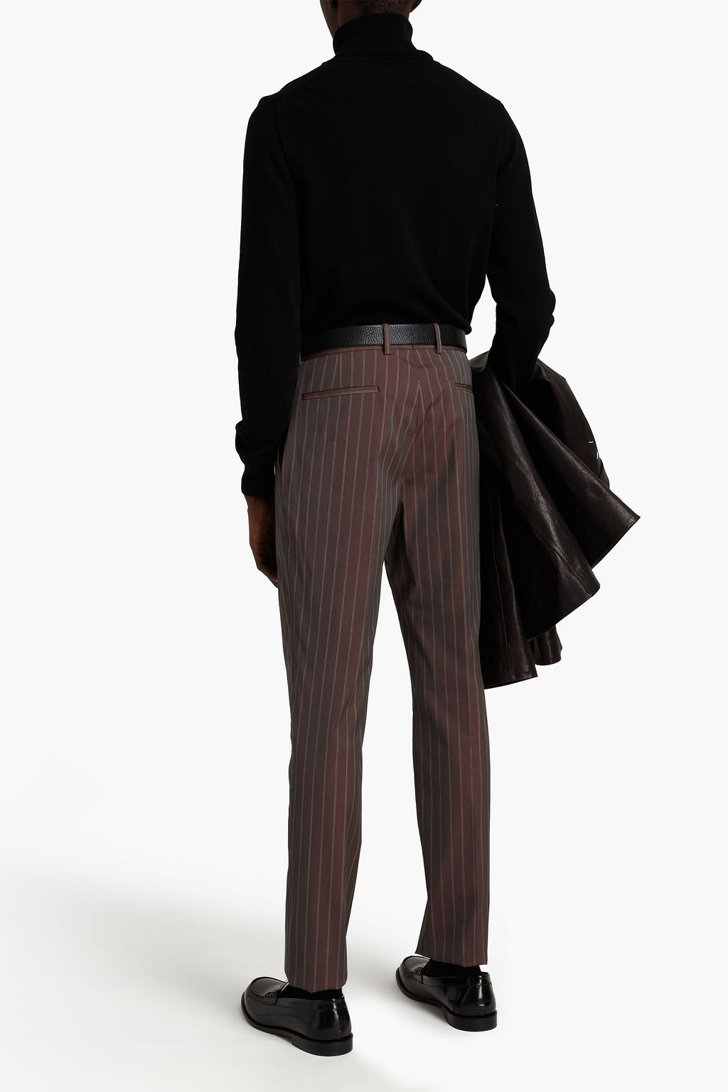 MAISON MARGIELA Karottenhose aus einer Wollmischung mit Nadelstreifen