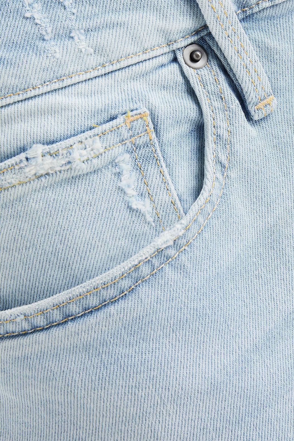 FRAME Skinny-fit whiskered denim jeans