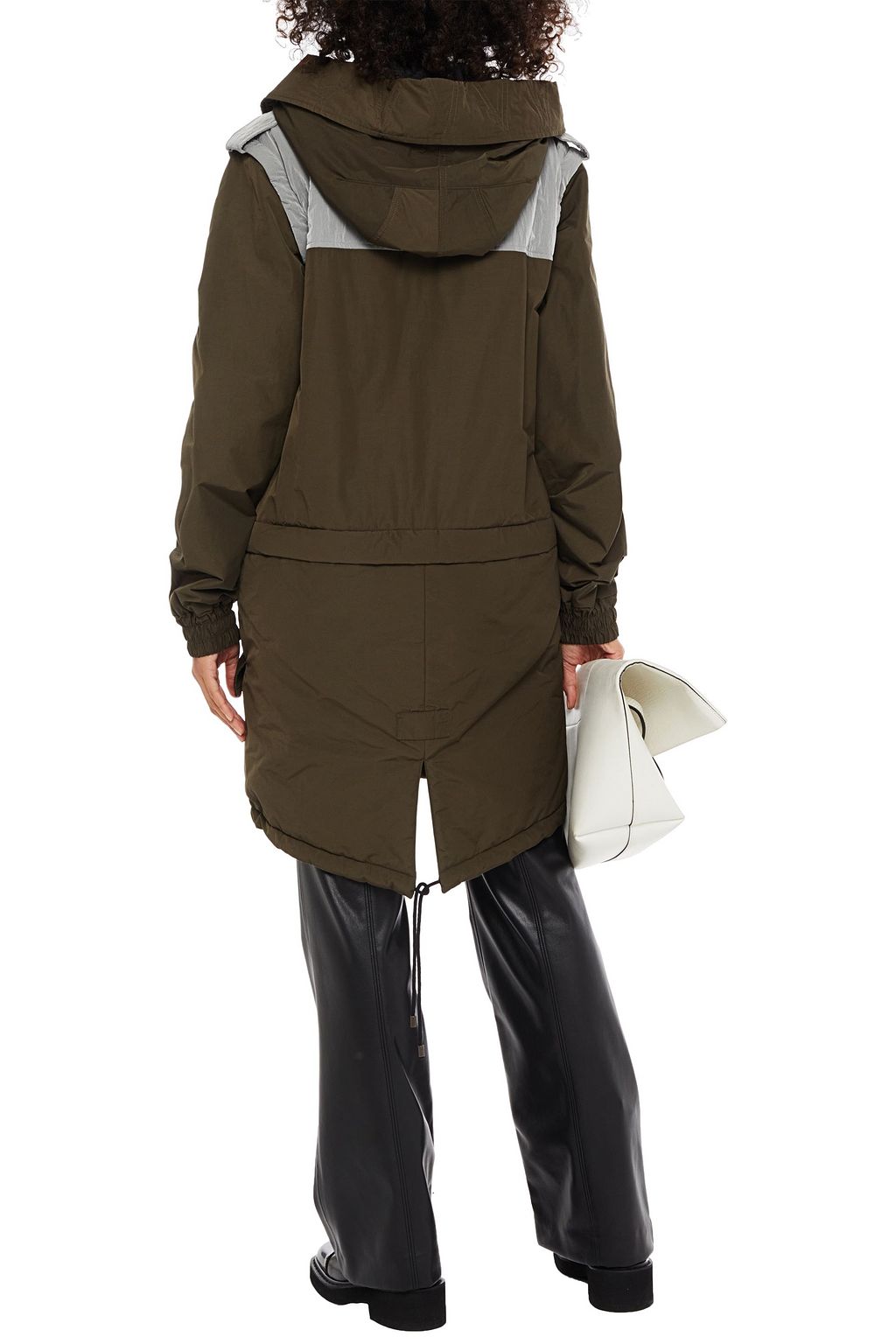 MR & MRS ITALY Paneled shell hooded parka