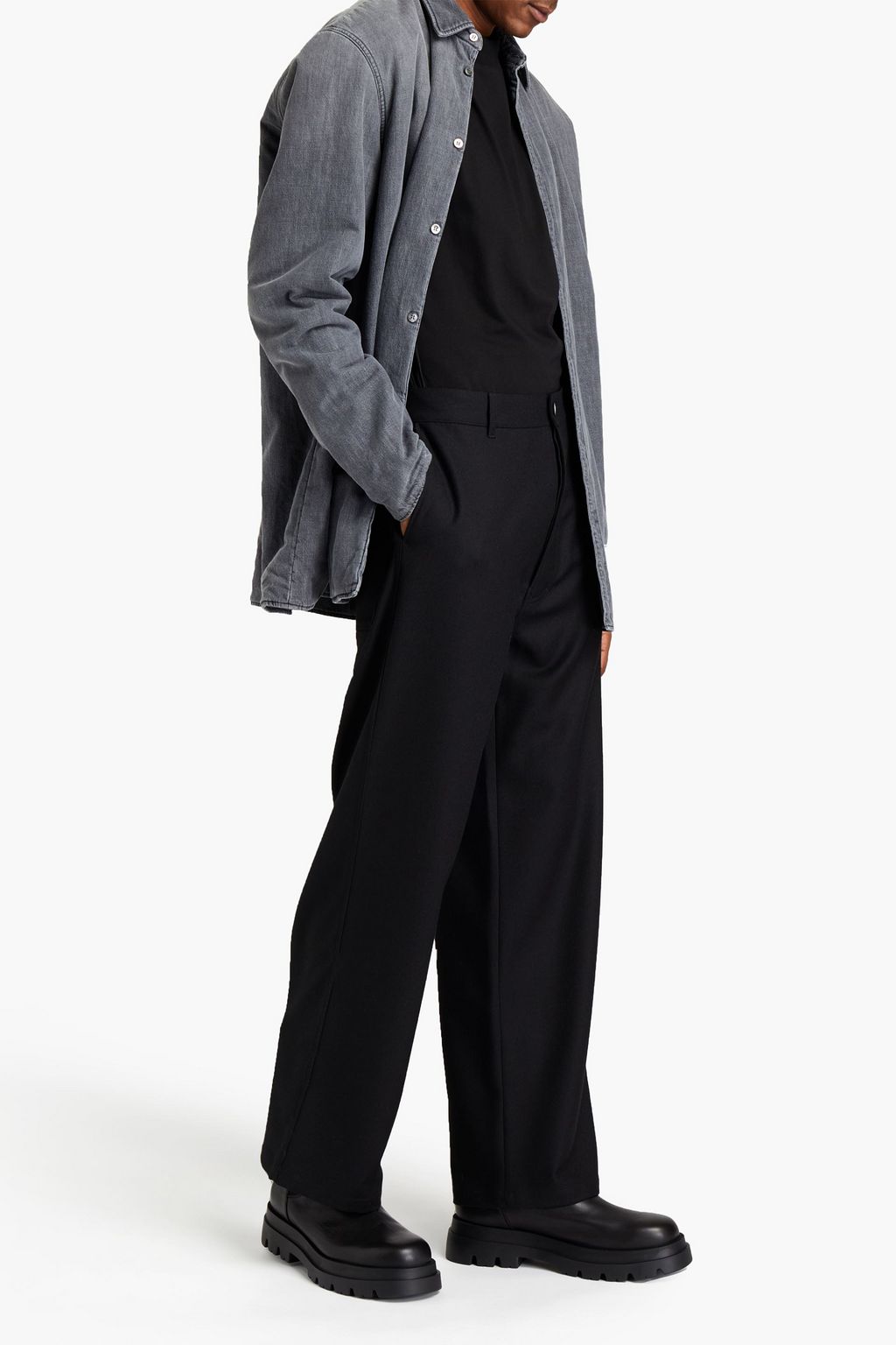 MAISON MARGIELA Wool-twill straight-leg pants