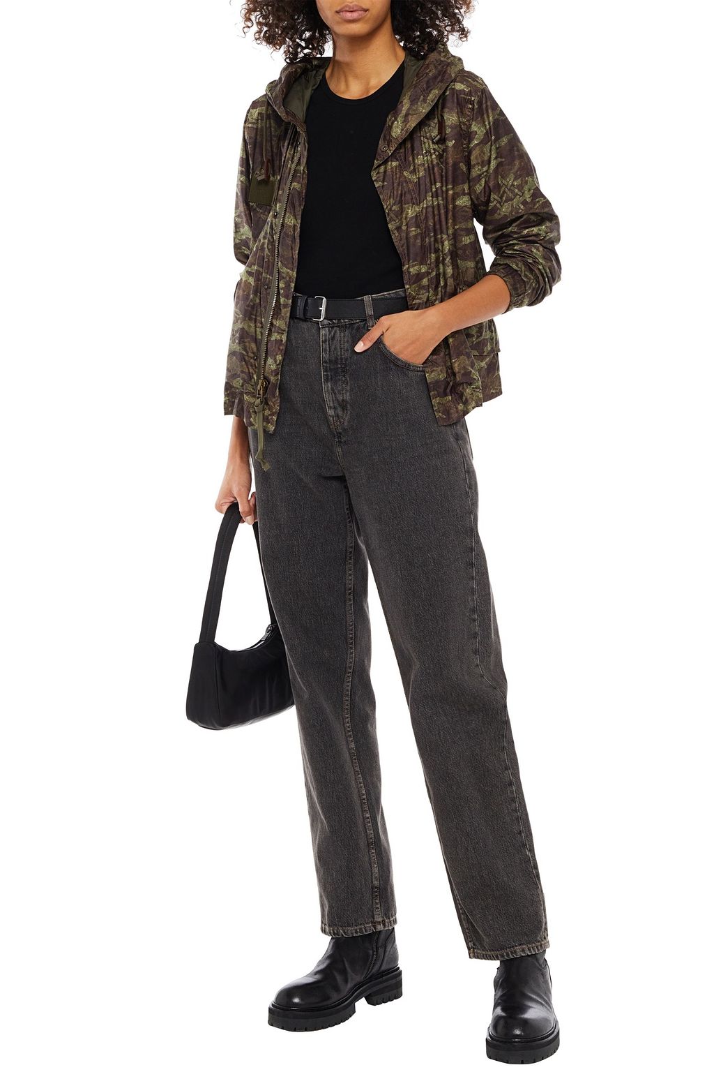 MR & MRS ITALY Camouflage-print hooded shell jacket