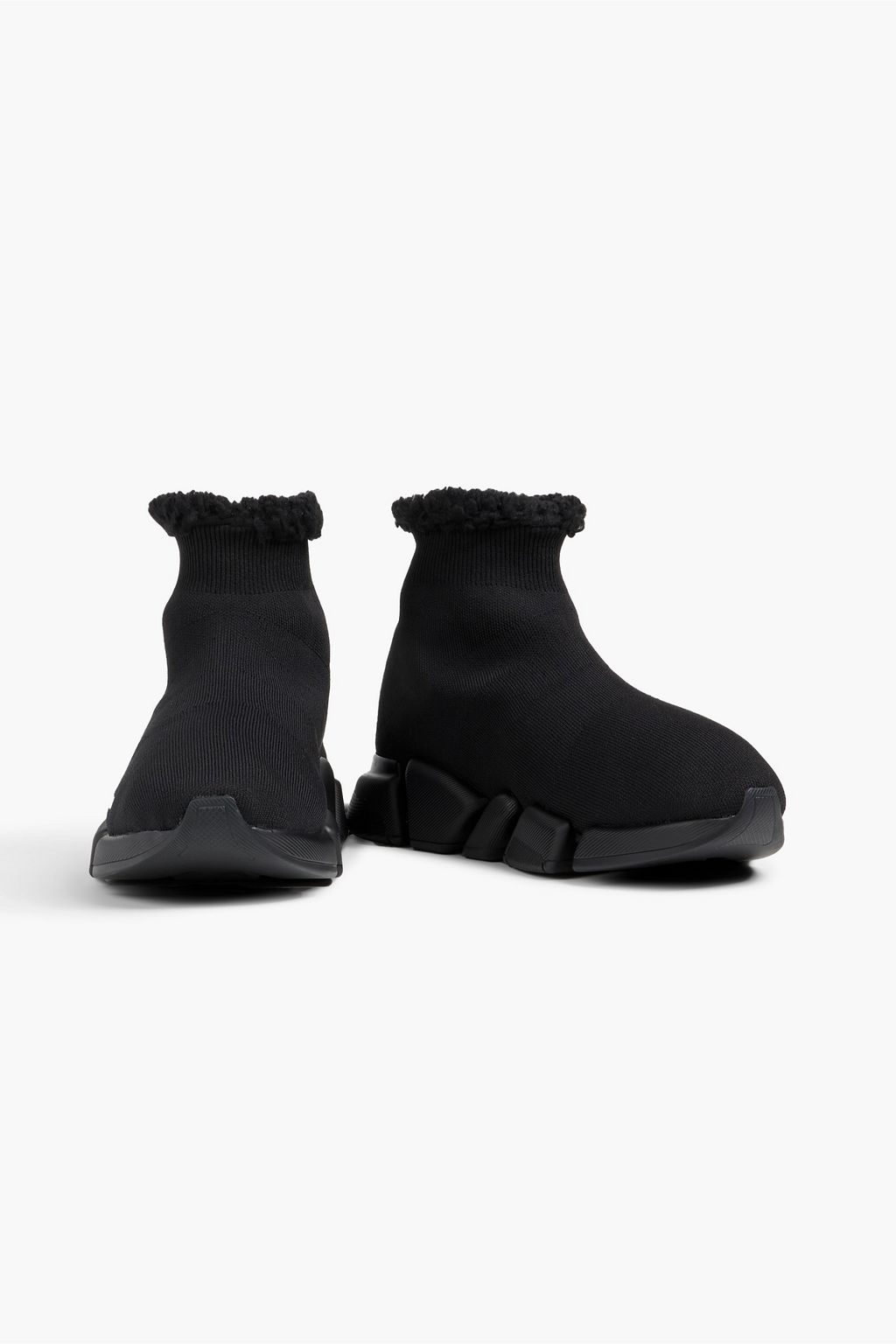 BALENCIAGA Speed 2.0 printed stretch-knit high-top sneakers