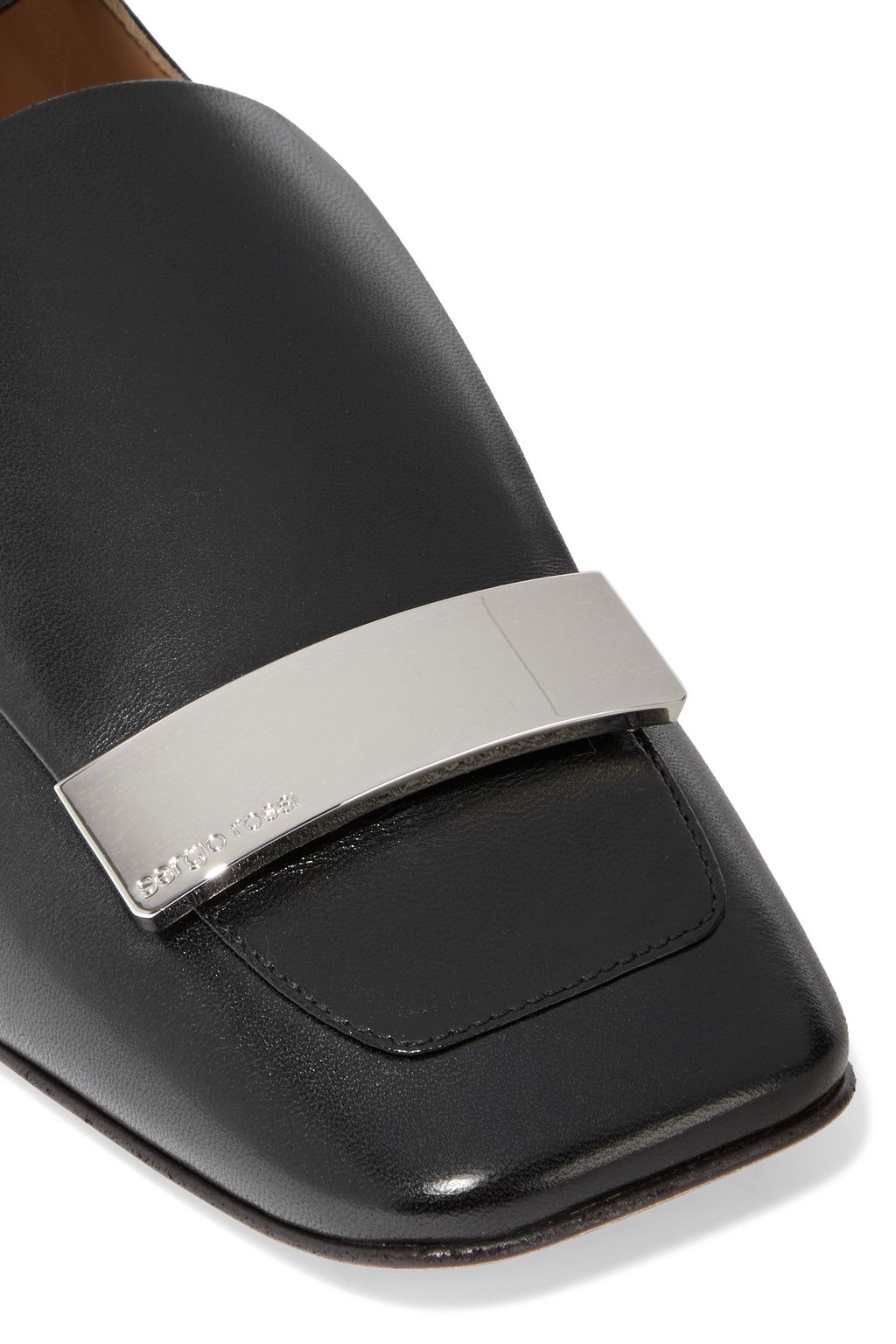 SERGIO ROSSI sr1 embellished leather flats