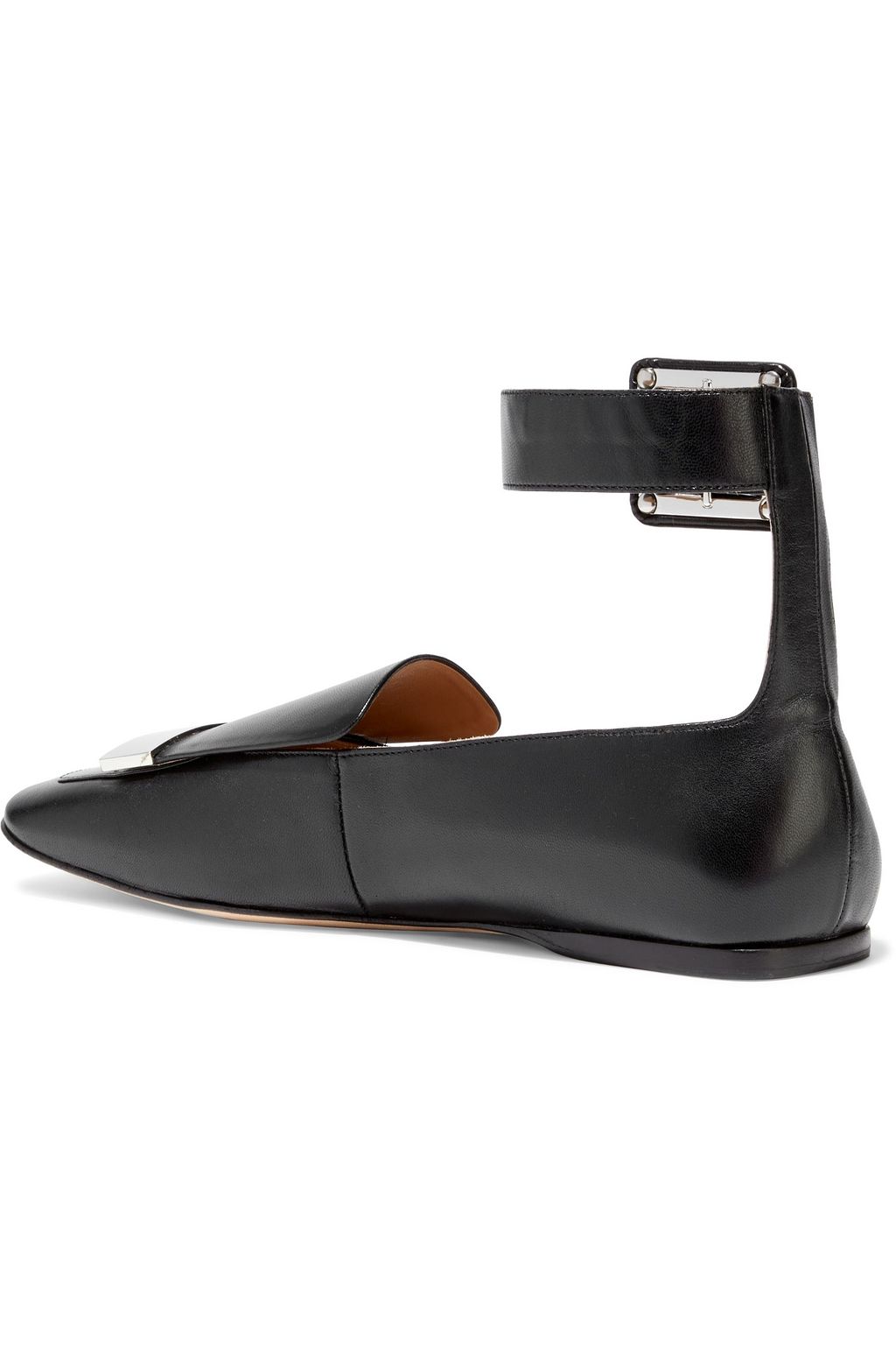 SERGIO ROSSI sr1 embellished leather flats