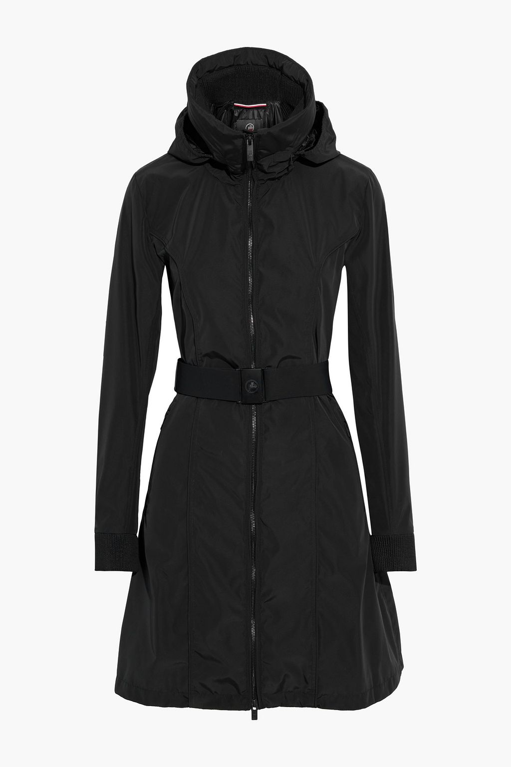 Black Lanans belted Perfortex hooded 