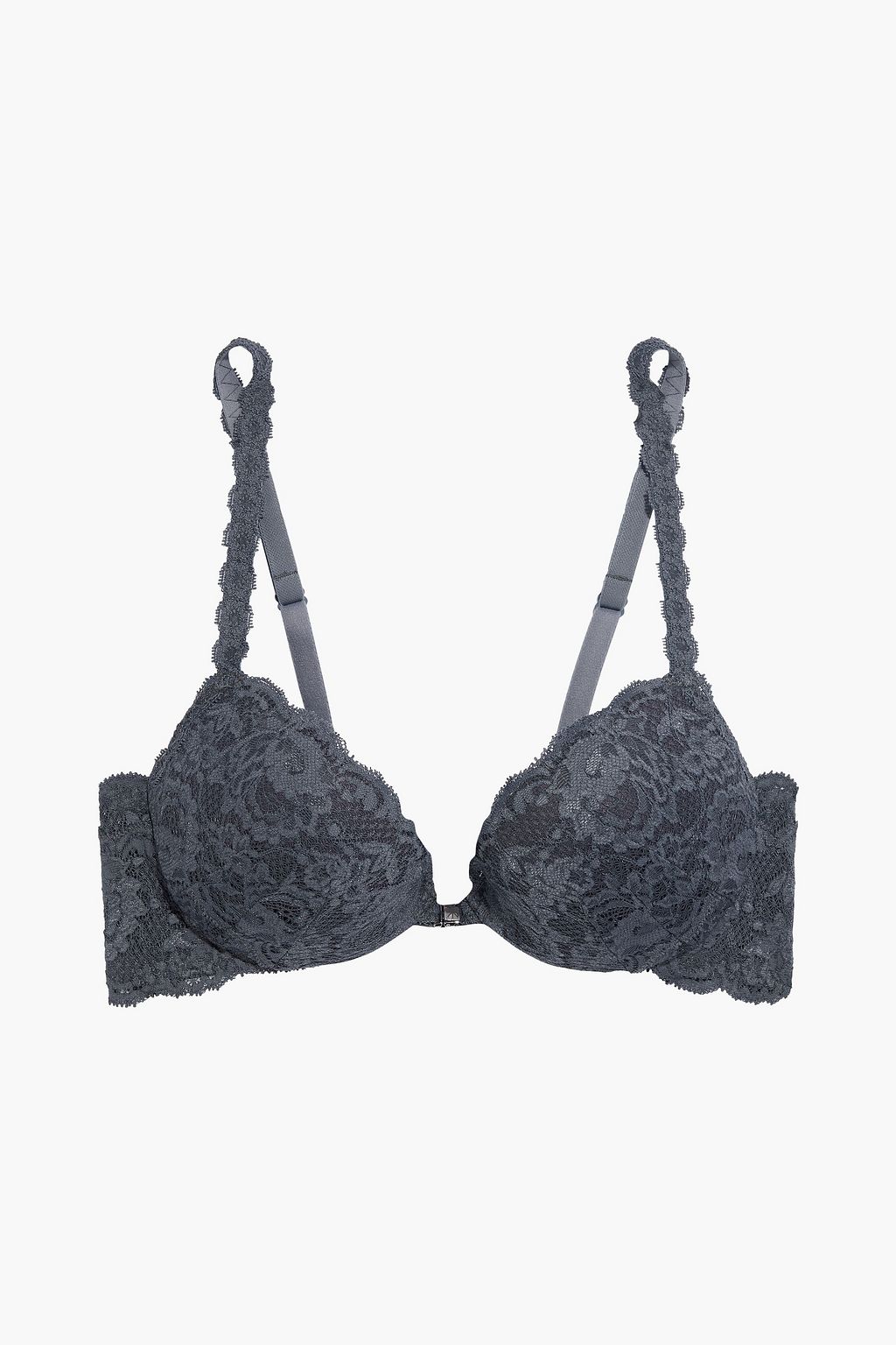 Anthracite Never Say Never lace push-up balconette bra | COSABELLA | THE  OUTNET