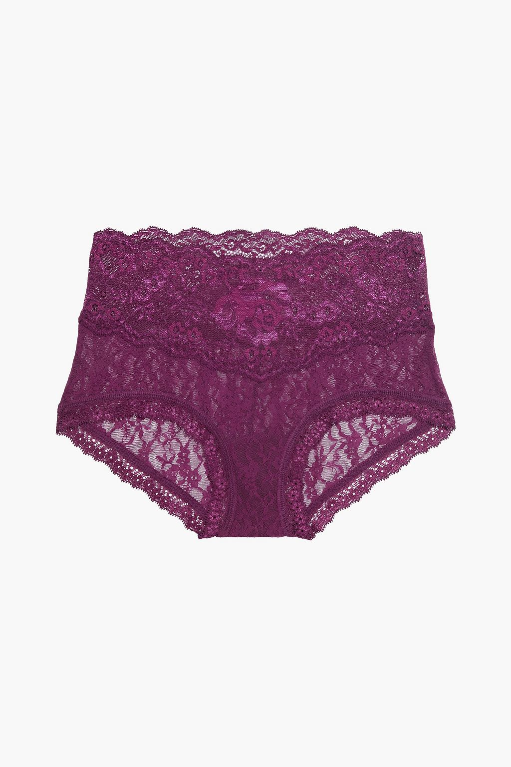 Plum American Beauty Rose stretch-lace 