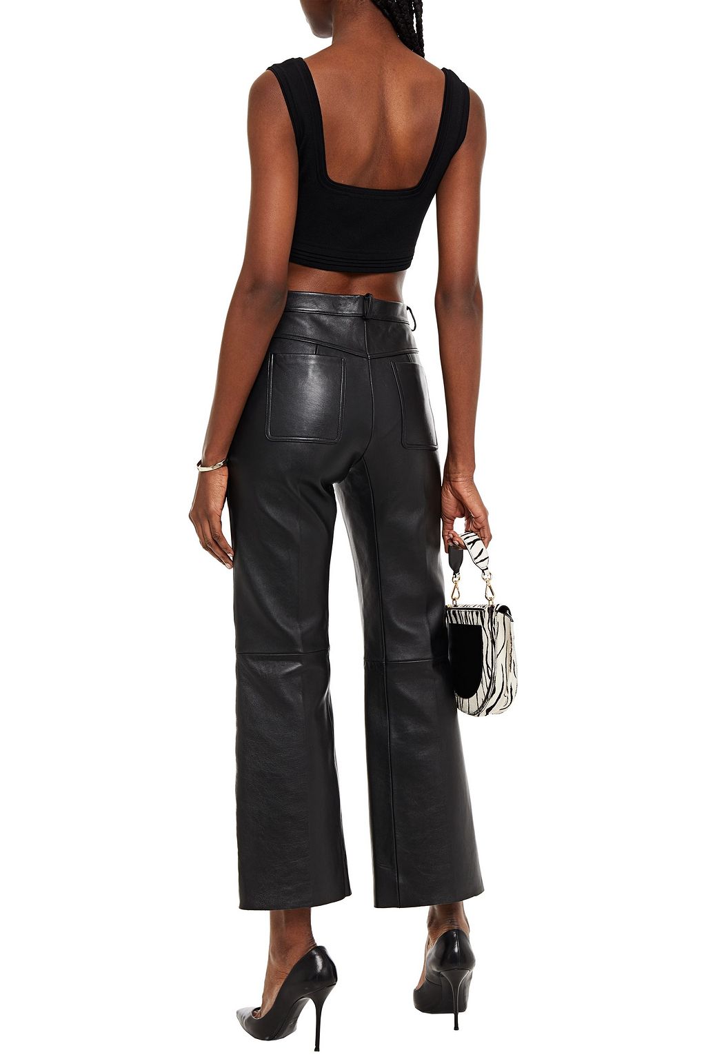 GAUGE81 Sarria cropped stretch-knit top