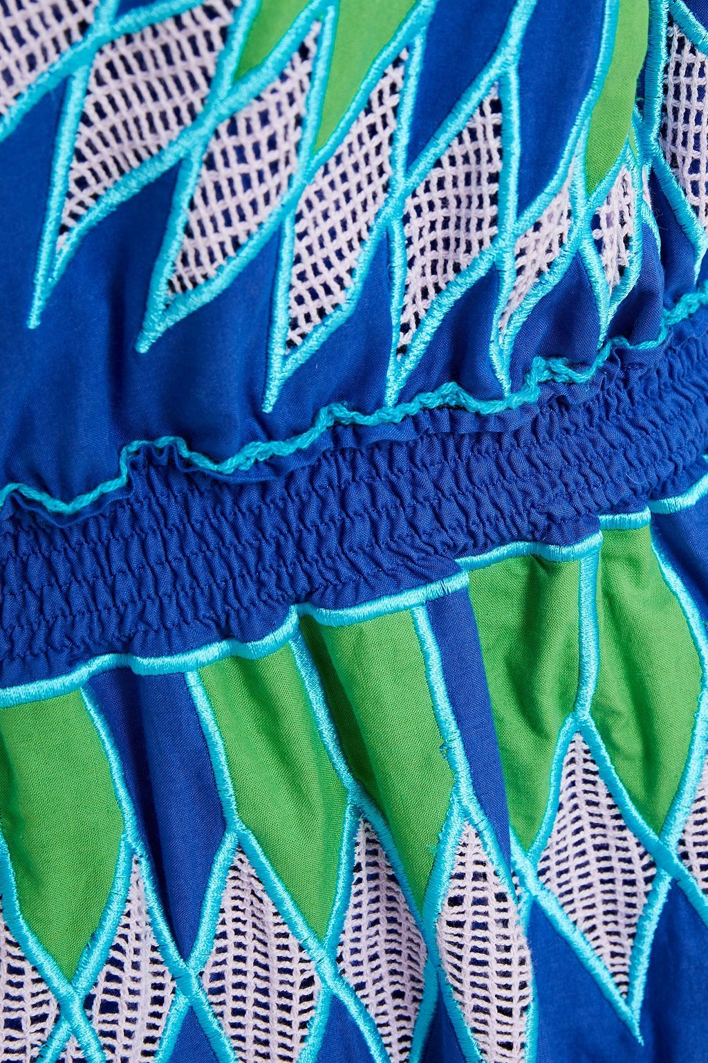 PUCCI Embroidered gathered woven halterneck maxi dress