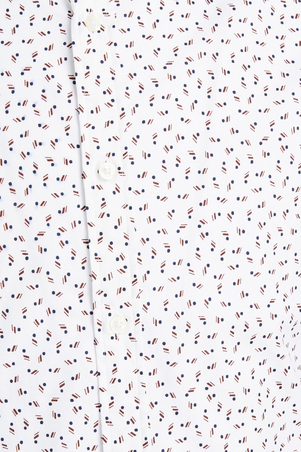 MICHAEL KORS Slim-fit printed cotton-blend poplin shirt