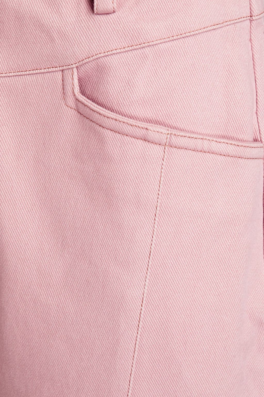NICHOLAS Belted cotton-blend drill straight-leg pants