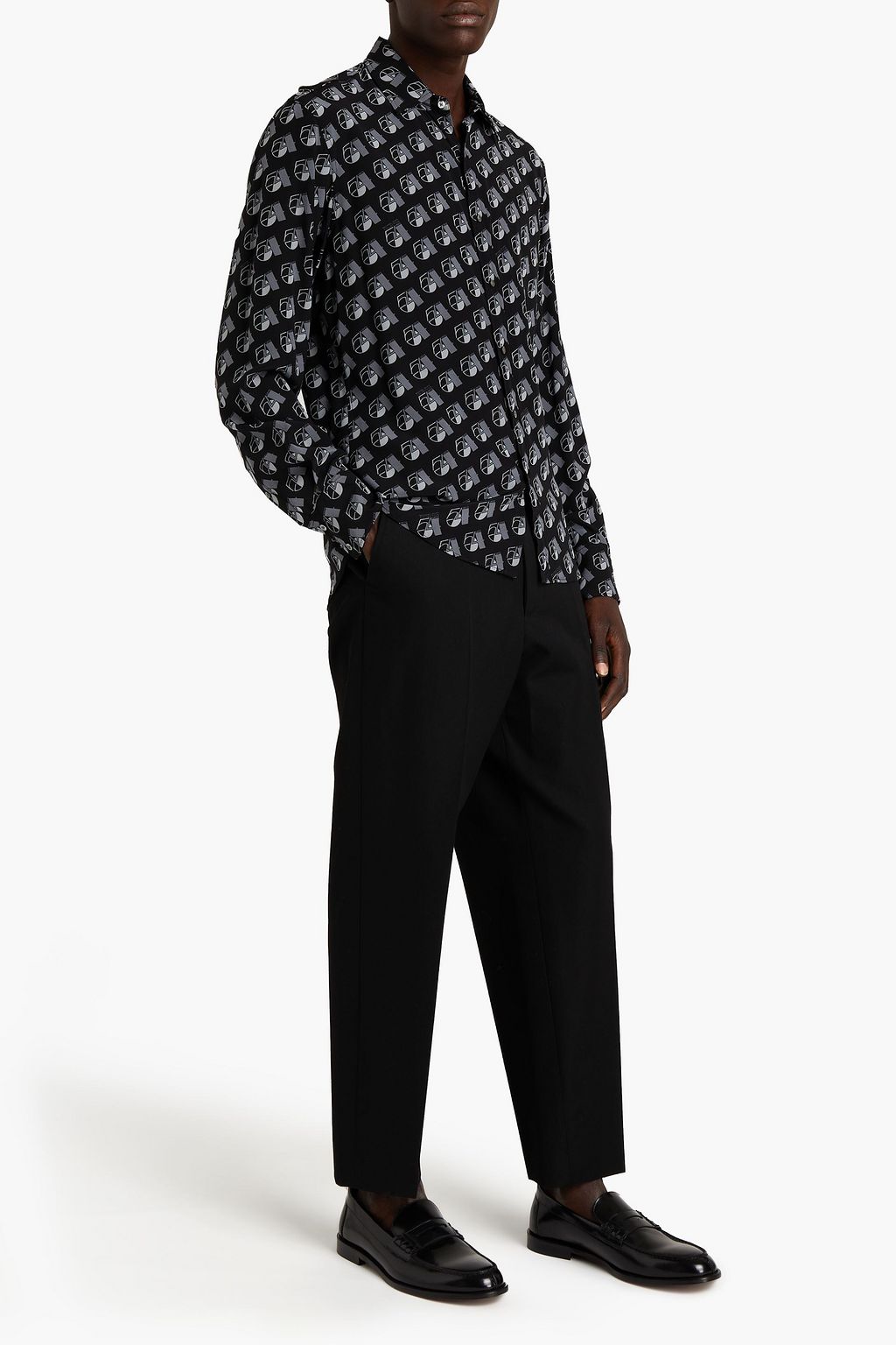 MICHAEL KORS Printed silk crepe de chine shirt