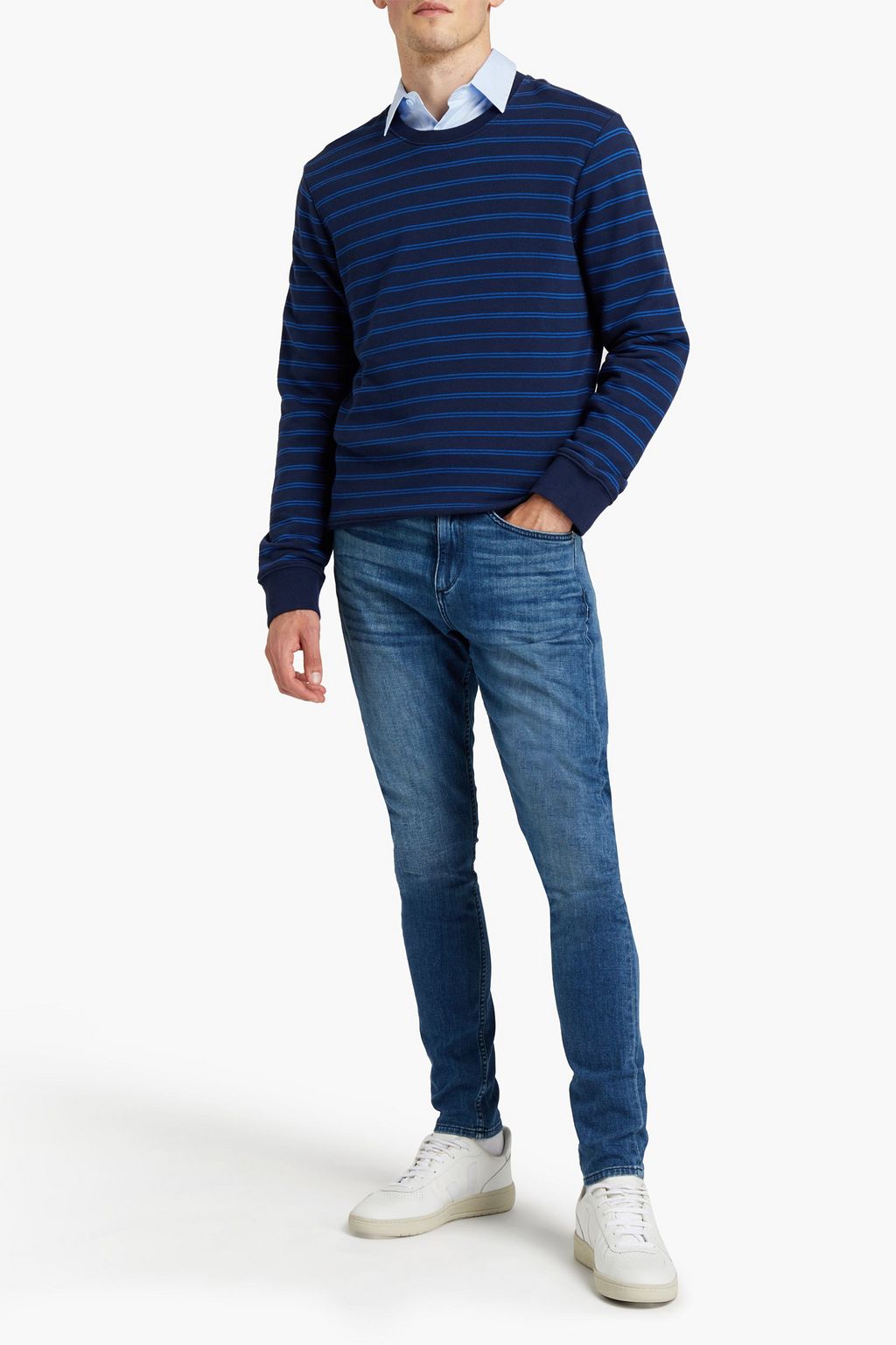 RAG & BONE Skinny-fit faded denim jeans