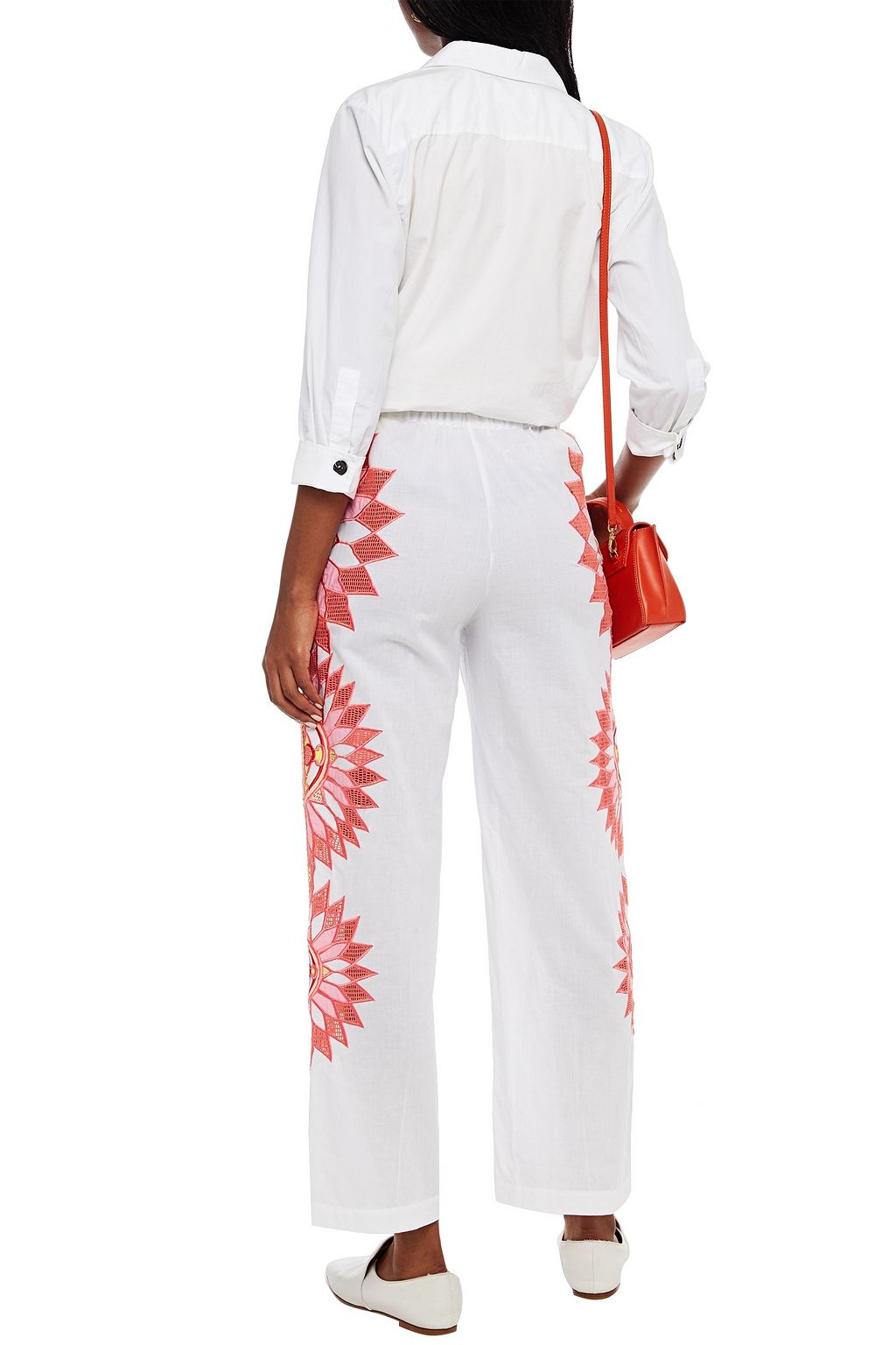 PUCCI Embroidered woven straight-leg pants
