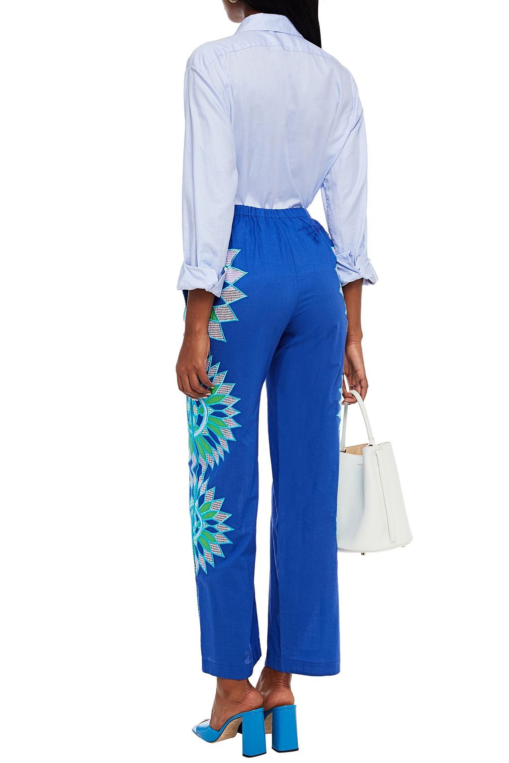 PUCCI Embroidered woven straight-leg pants