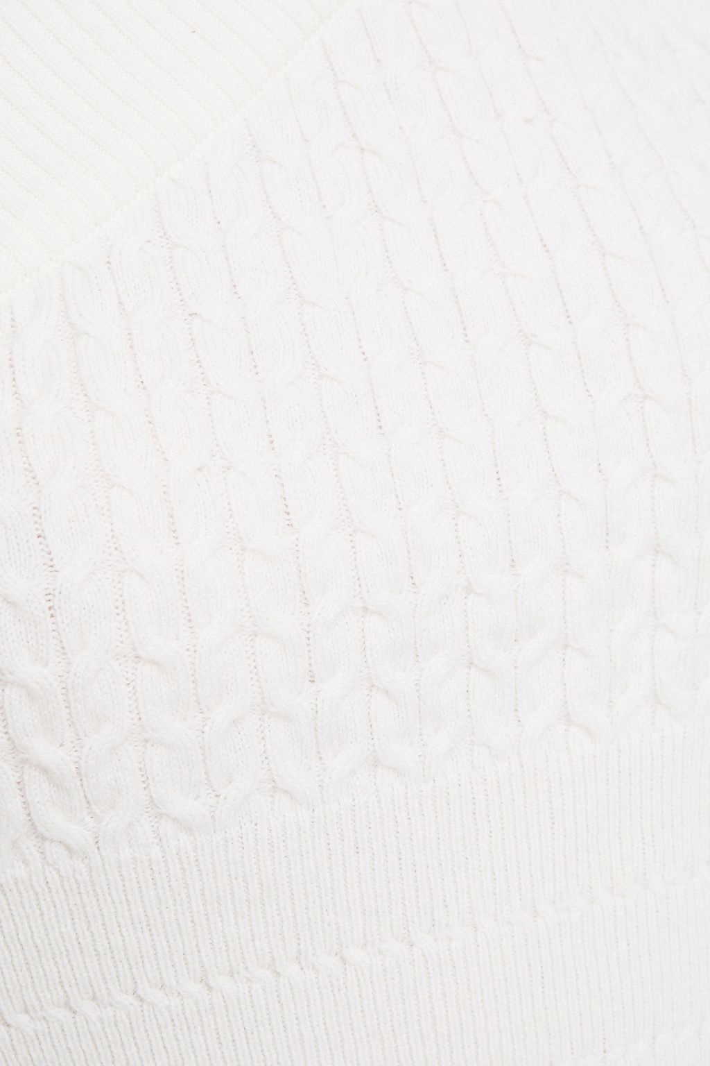 GAUGE81 One-shoulder cropped cable-knit cashmere sweater
