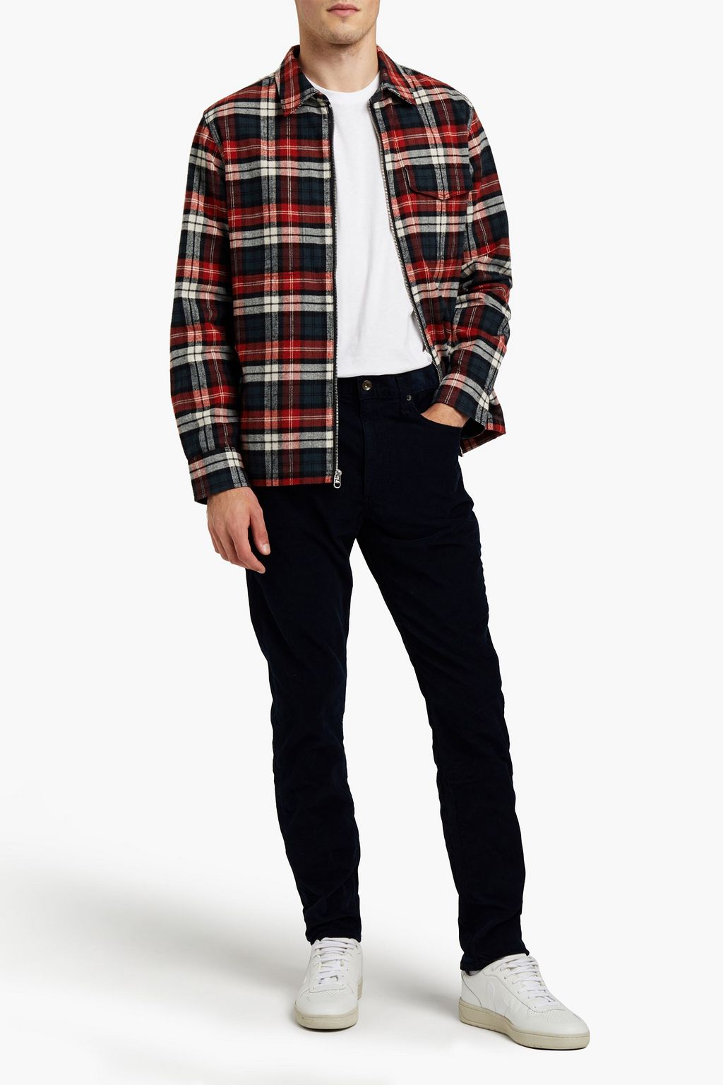 RAG & BONE Checked cotton-twill overshirt