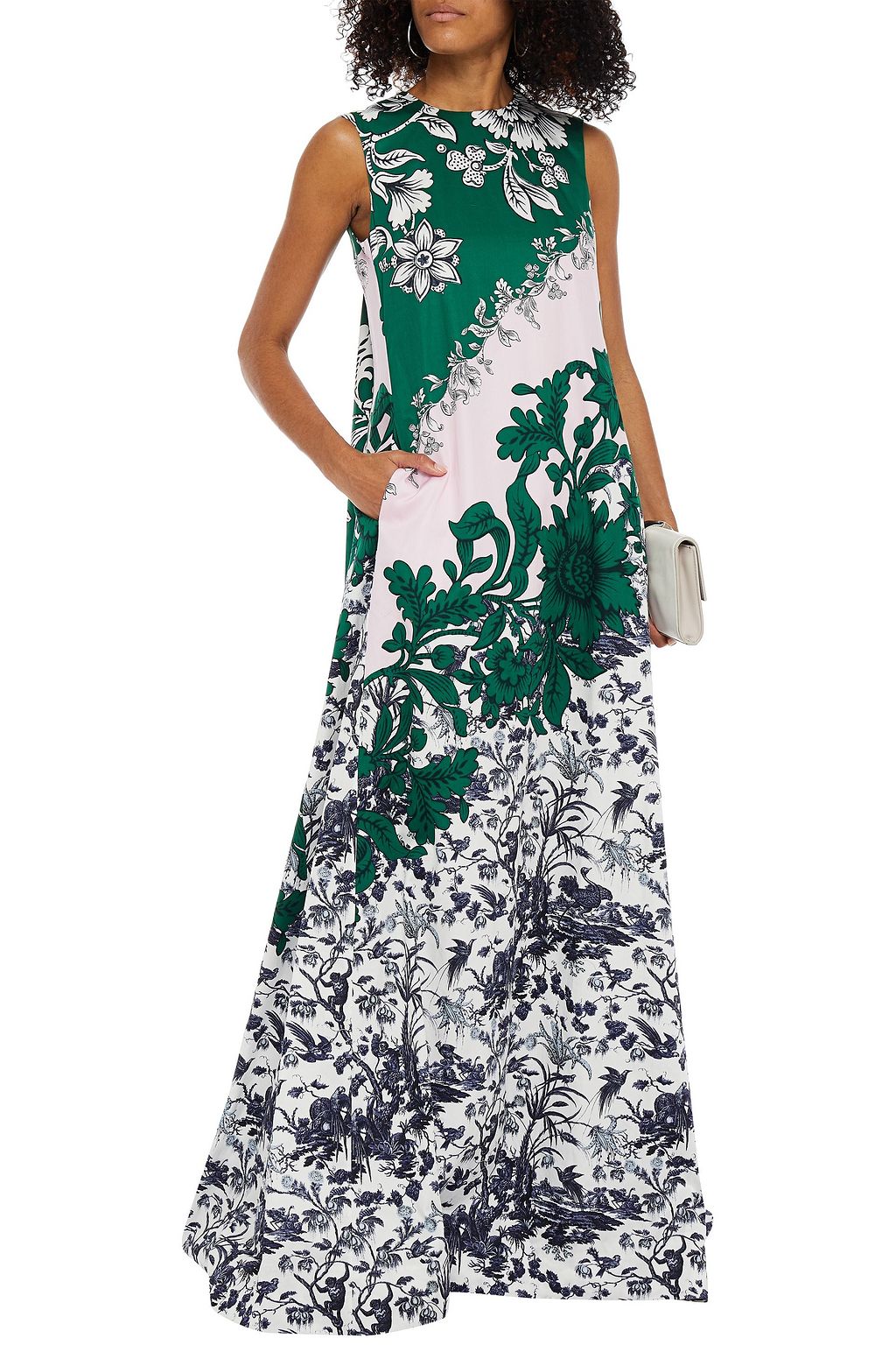 ERDEM Floral-print cotton-poplin gown