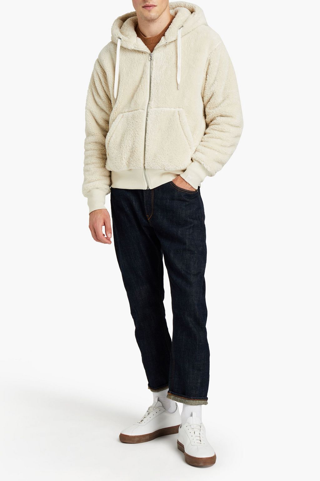 RAG & BONE Faux shearling hooded jacket
