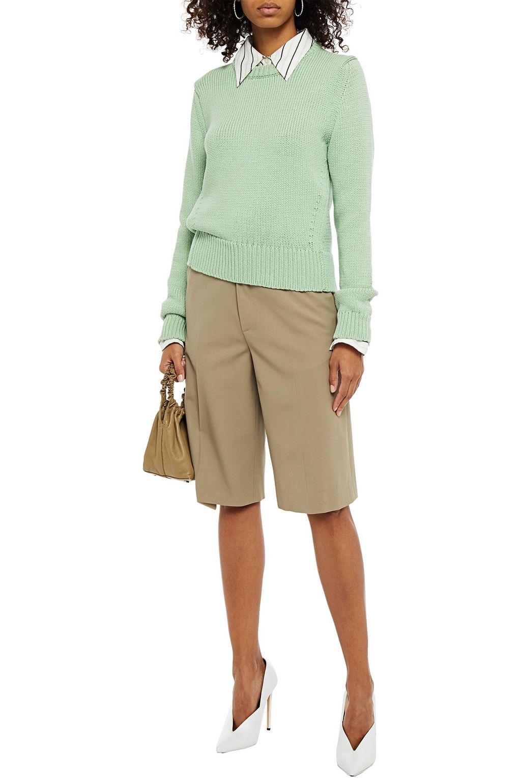 TIBI Cotton-blend sweater
