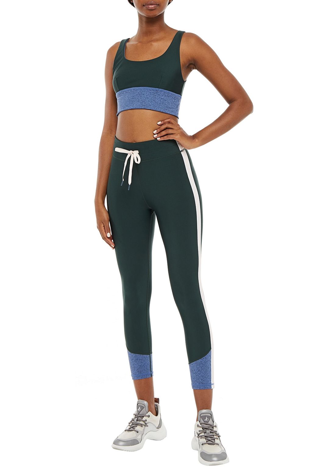 THE UPSIDE Bhoomi Daisy two-tone stretch sports bra