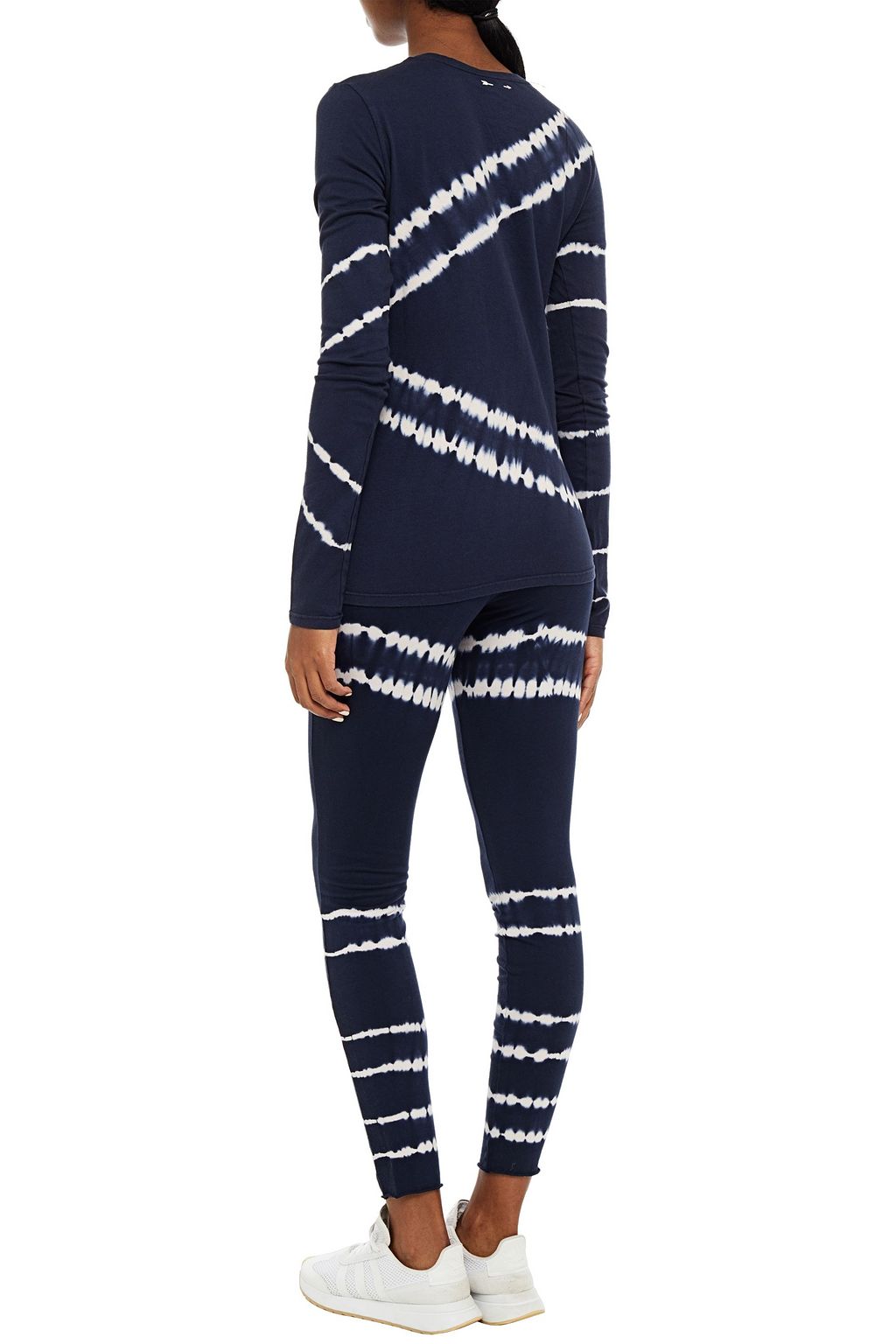THE UPSIDE Tie-dyed cotton-jersey leggings