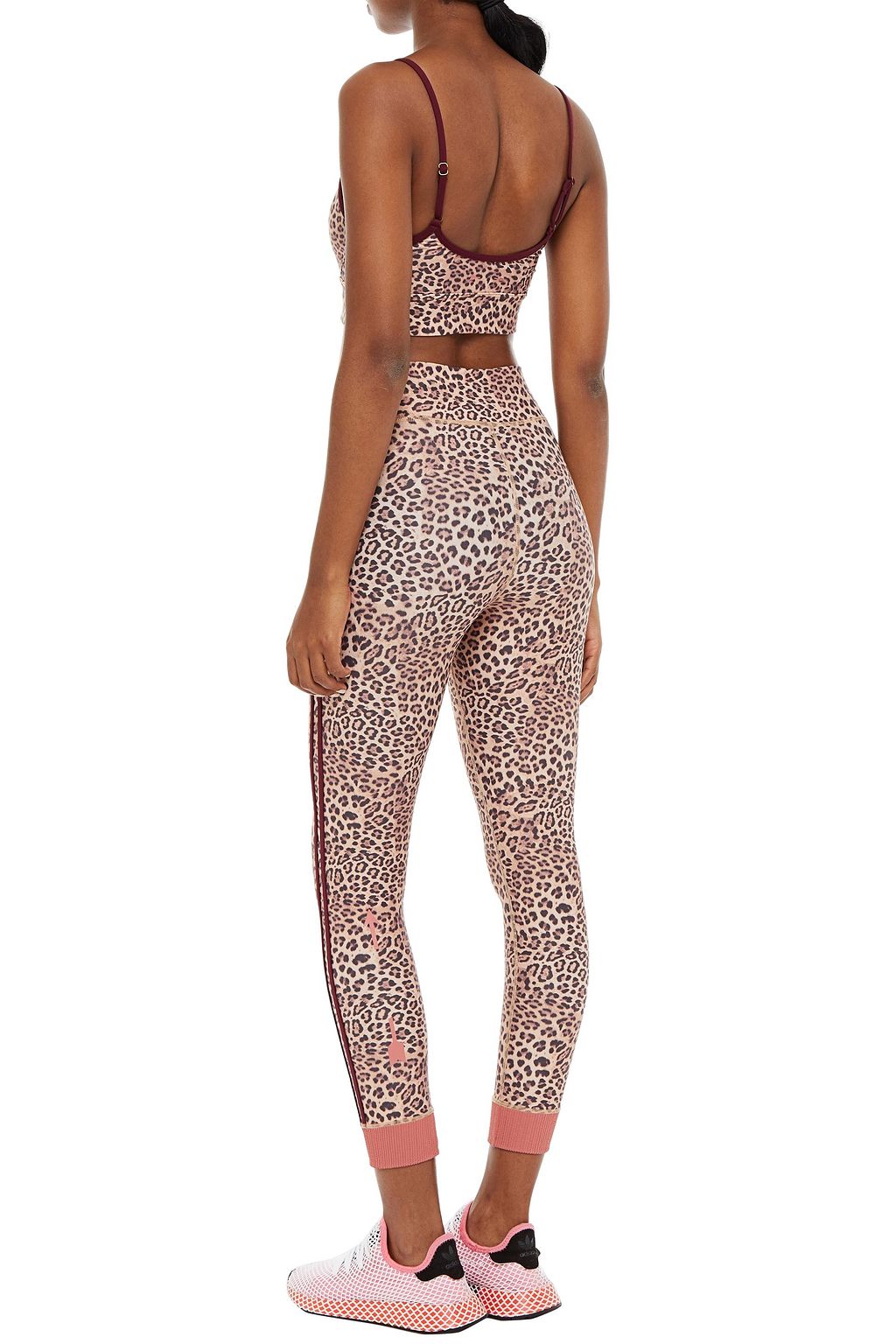 THE UPSIDE Natacha leopard-print stretch sports bra