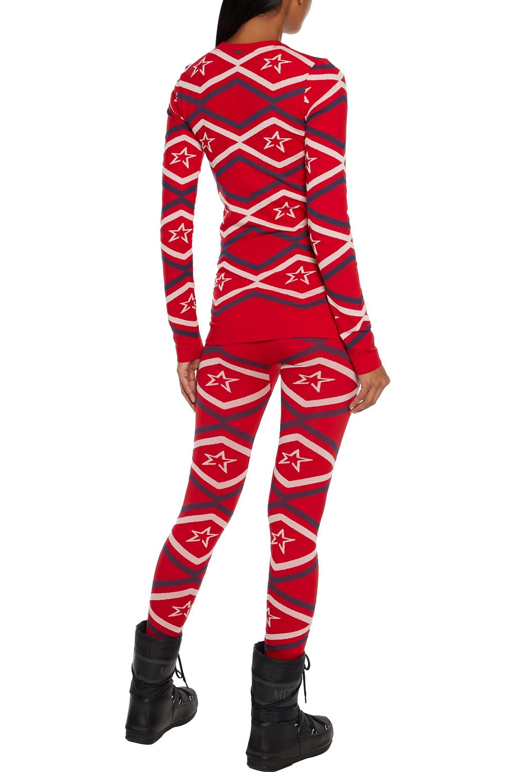 PERFECT MOMENT Maze stretch-jacquard leggings
