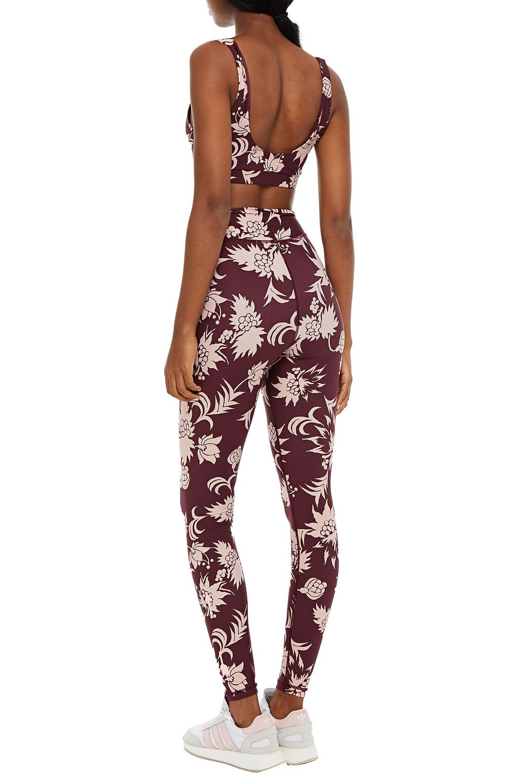 THE UPSIDE Kabuki Daisy printed stretch sports bra