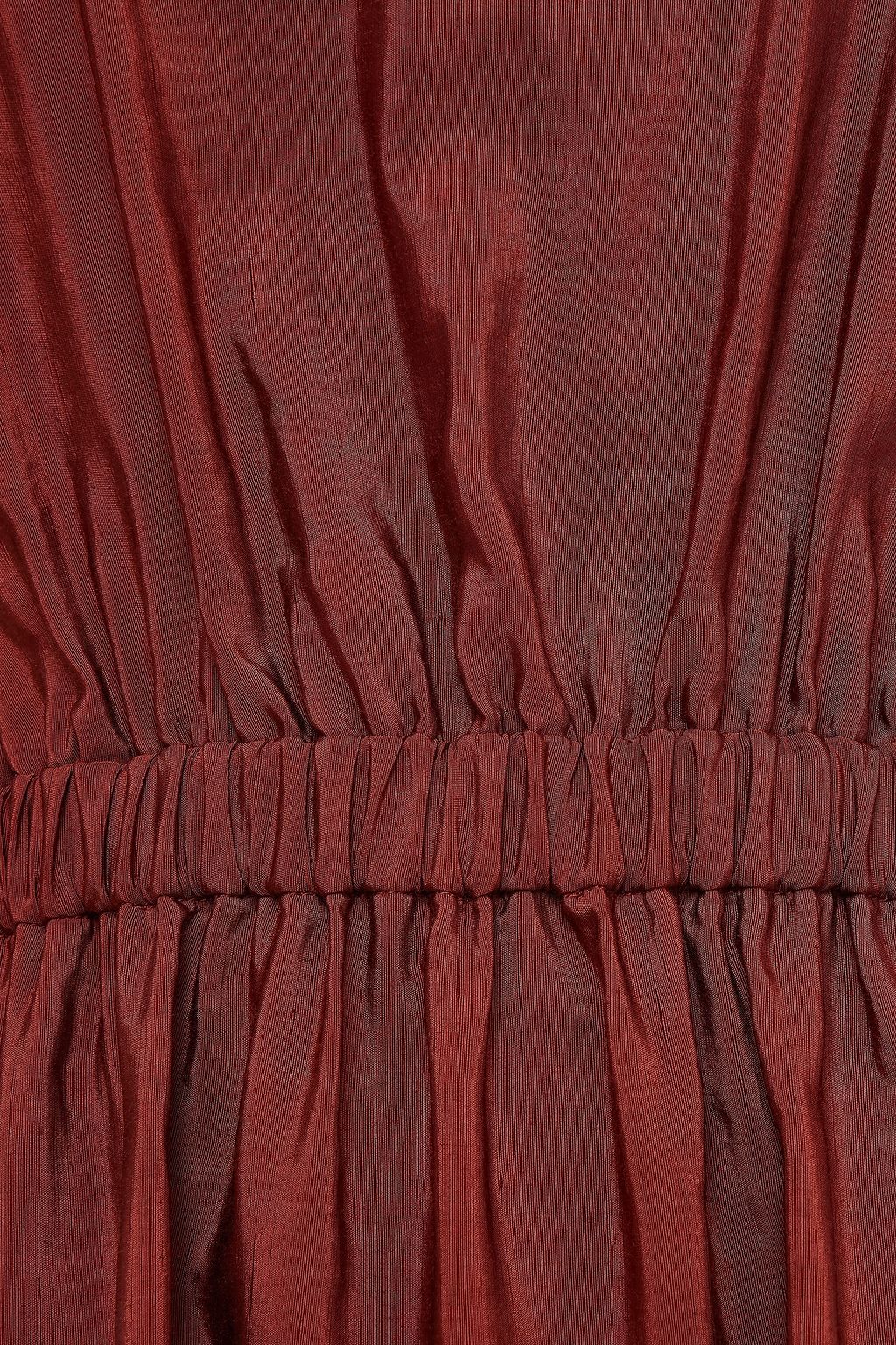 TIBI Gemma cape-back shantung dress
