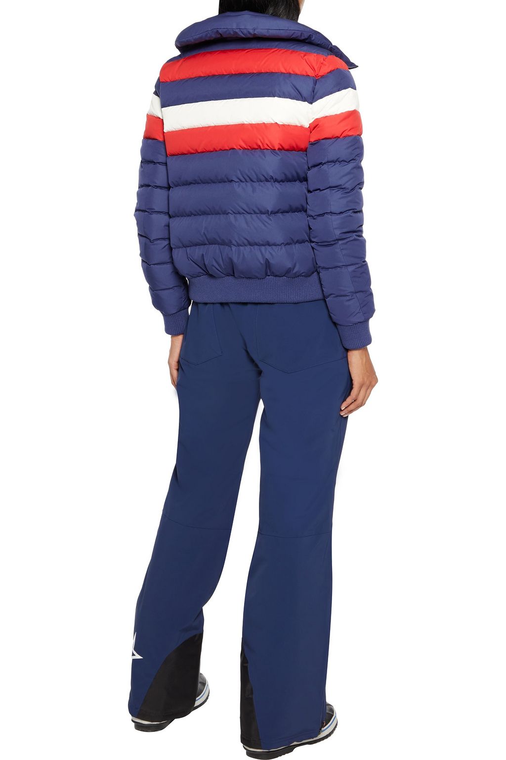 PERFECT MOMENT Queenie quilted striped down ski jacket