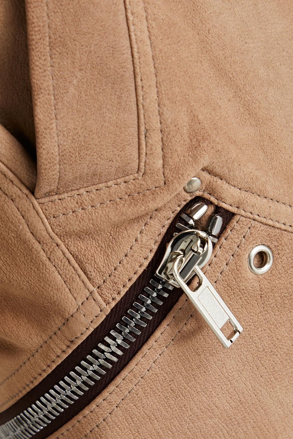 RICK OWENS Shelltrimmed suede cargo pants THE