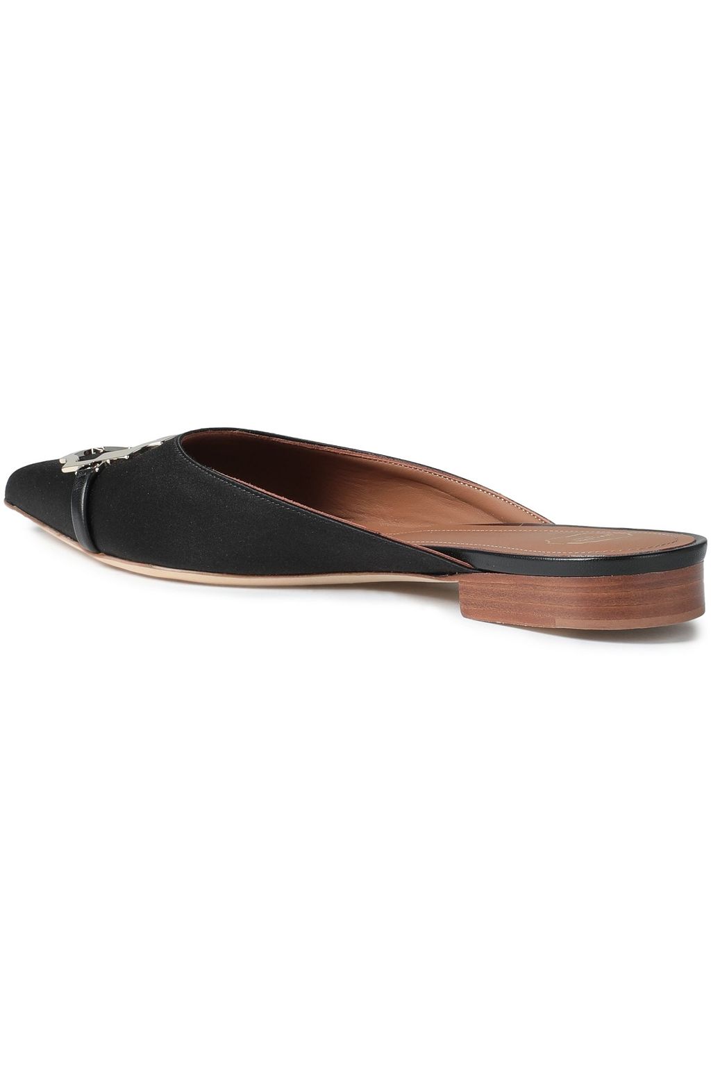 MALONE SOULIERS Missy embellished satin slippers
