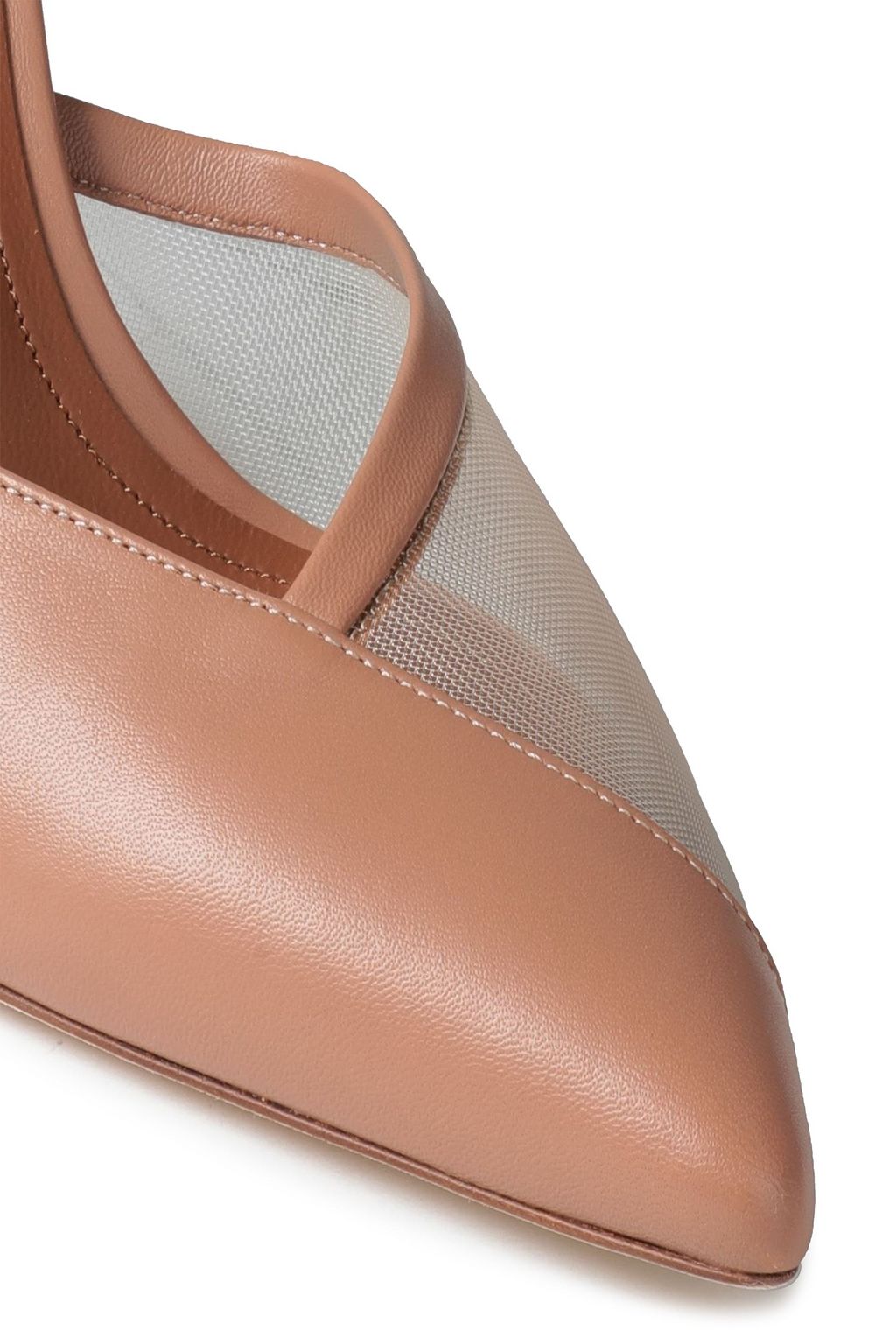 MALONE SOULIERS Vita 70 leather and mesh mules
