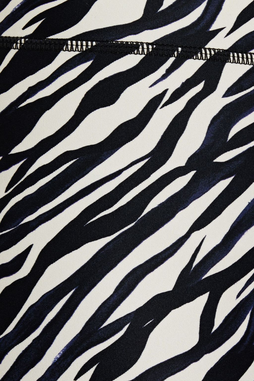 THE UPSIDE Zebra-print stretch shorts