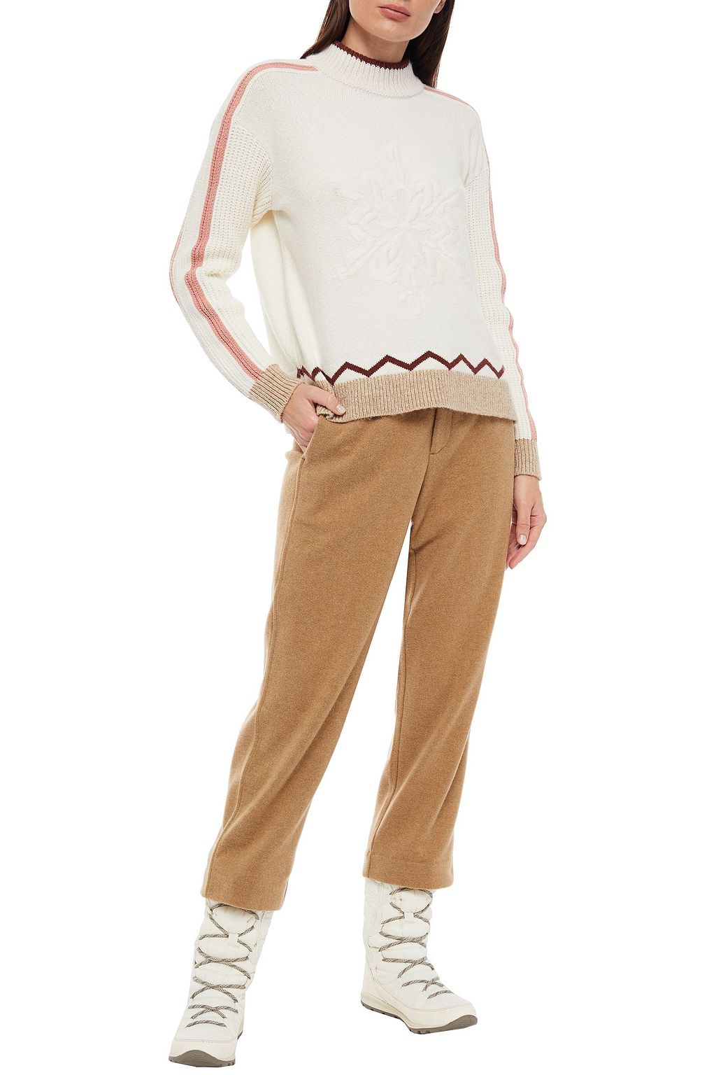 BOGNER Intarsia-knit turtleneck sweater