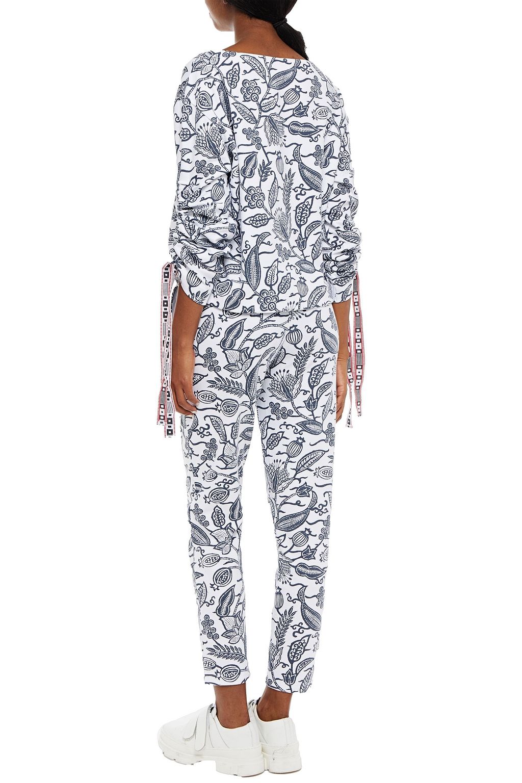 THE UPSIDE Jackie printed cotton-blend jersey sweatshirt