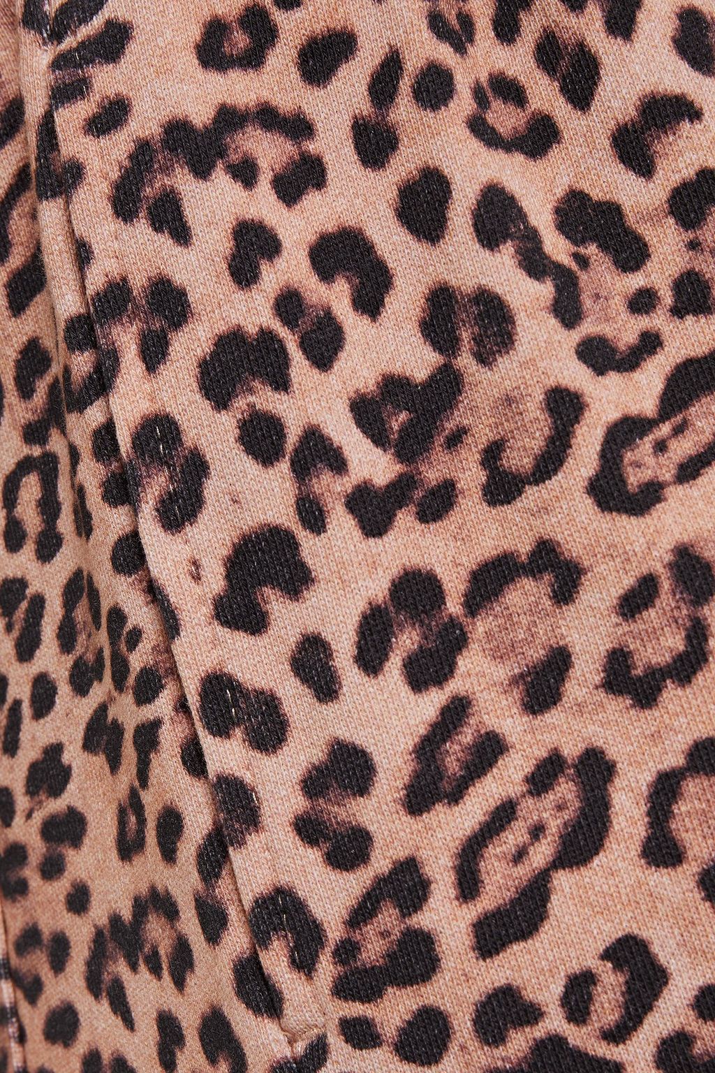 THE UPSIDE Major leopard-print French cotton-terry track pants