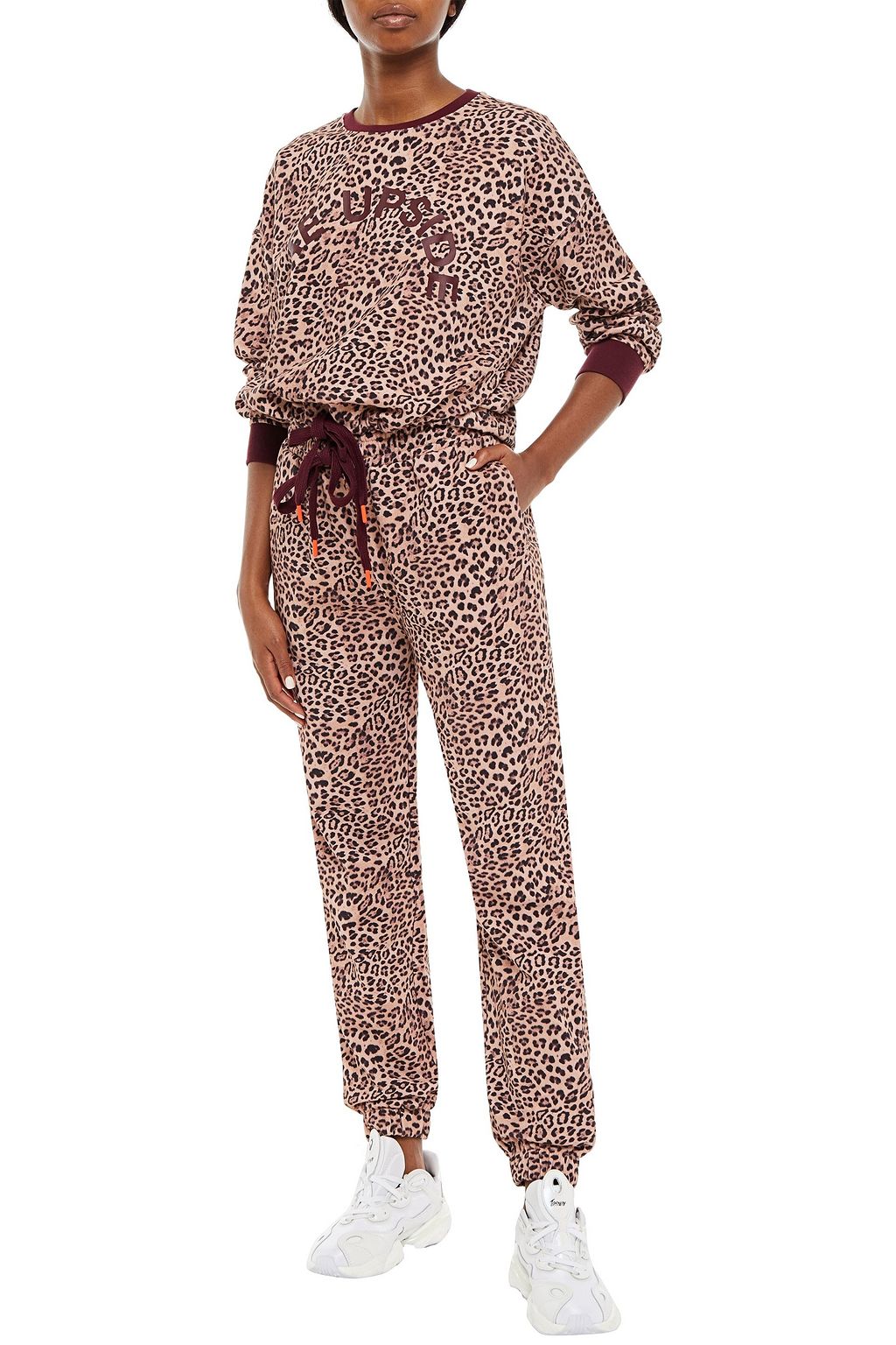 THE UPSIDE Jane printed French cotton-terry sweatshirt