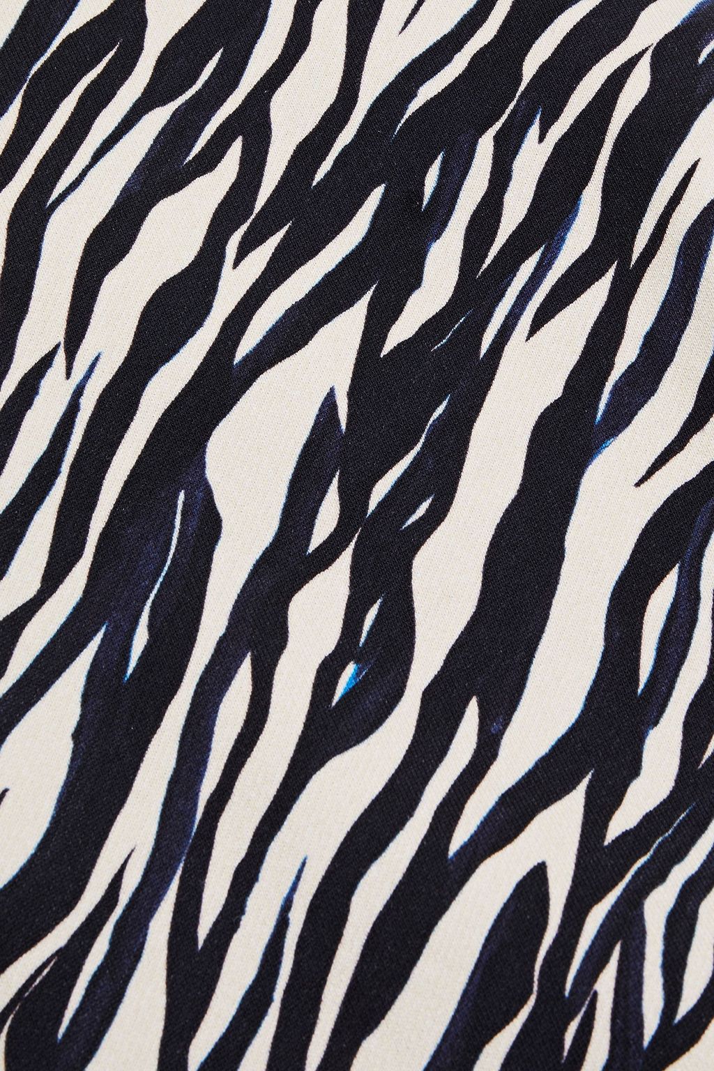THE UPSIDE Gia zebra-print French cotton-terry track pants