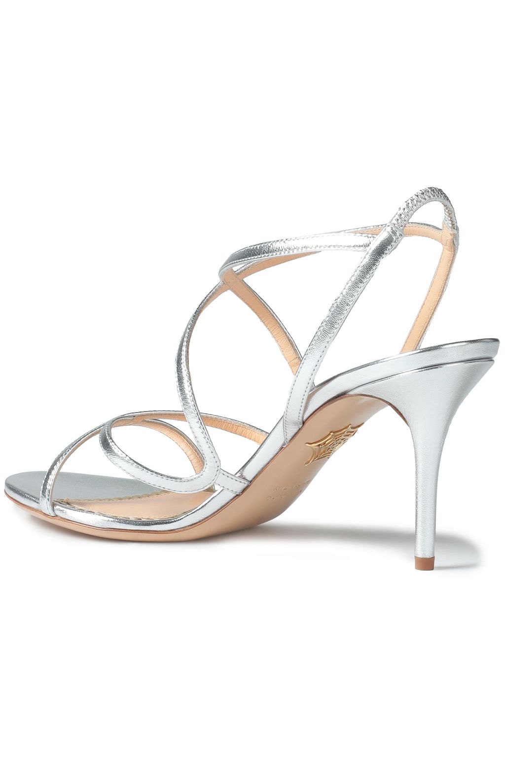 CHARLOTTE OLYMPIA Metallic leather sandals