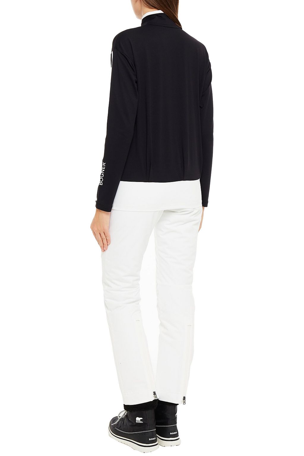 BOGNER Beliza striped stretch turtleneck top