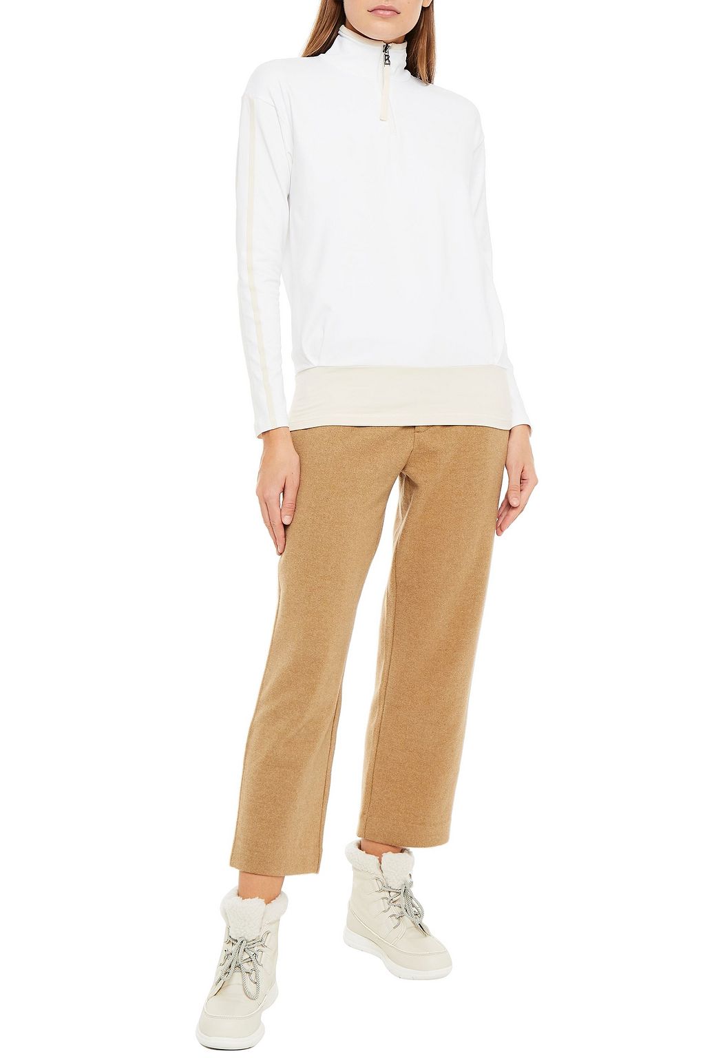 BOGNER Beliza striped stretch turtleneck top