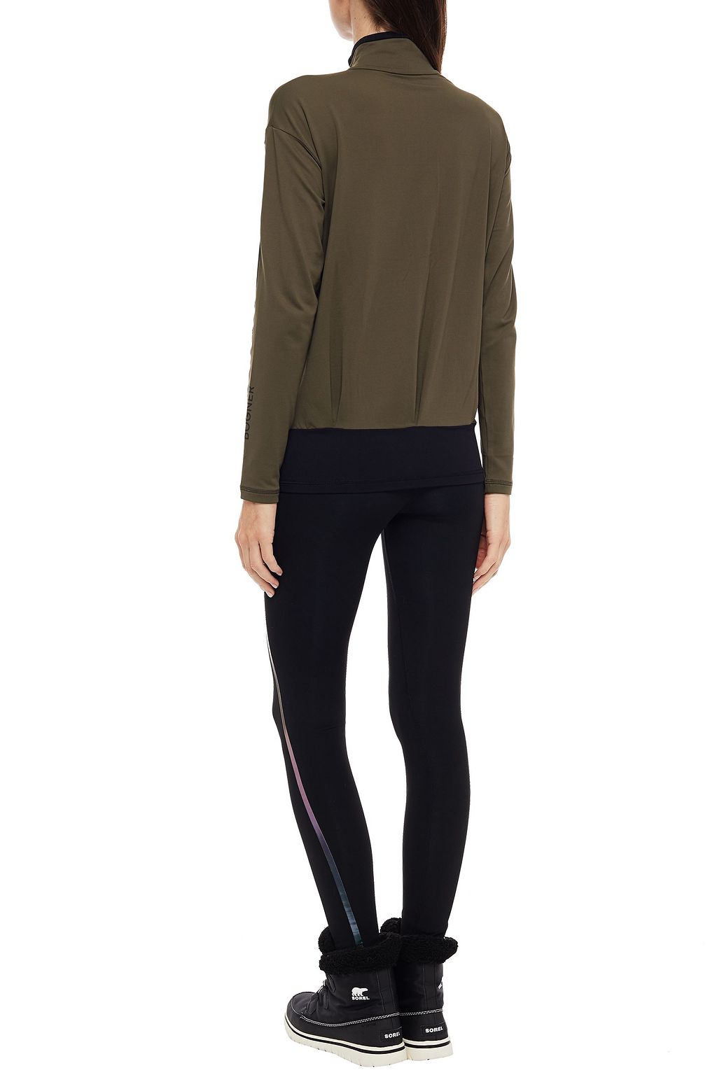 BOGNER Beliza striped stretch turtleneck top