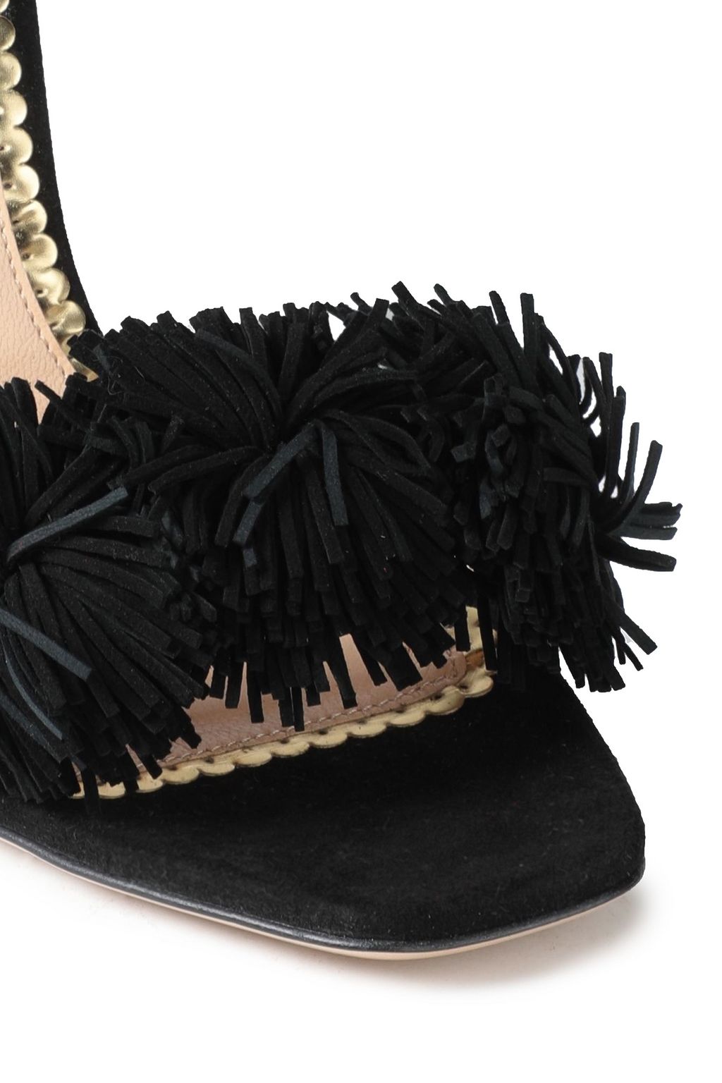 CHARLOTTE OLYMPIA Fringed suede sandals