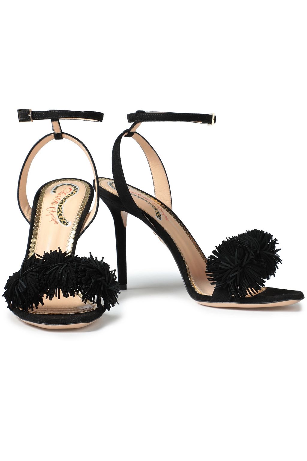 CHARLOTTE OLYMPIA Fringed suede sandals